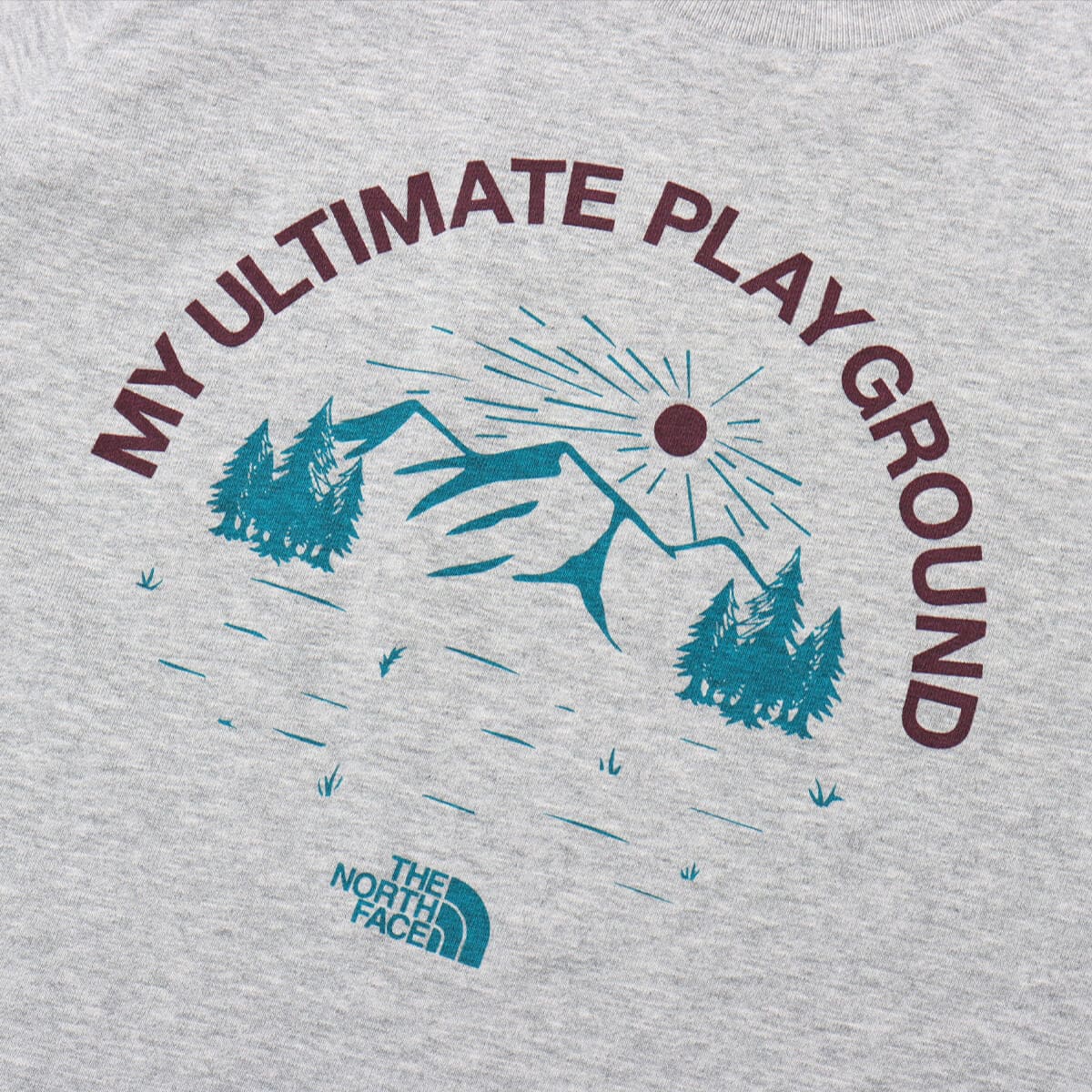 THE NORTH FACE S/S Your Own Playground Tee ミックスグレー の画像