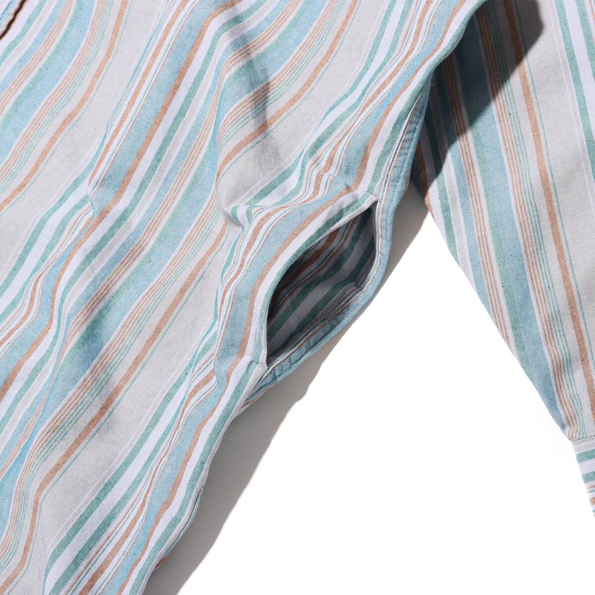THE NORTH FACE PURPLE LABEL Button Down NP Striped Field Shirt Dress Blue 24SS-Iの画像