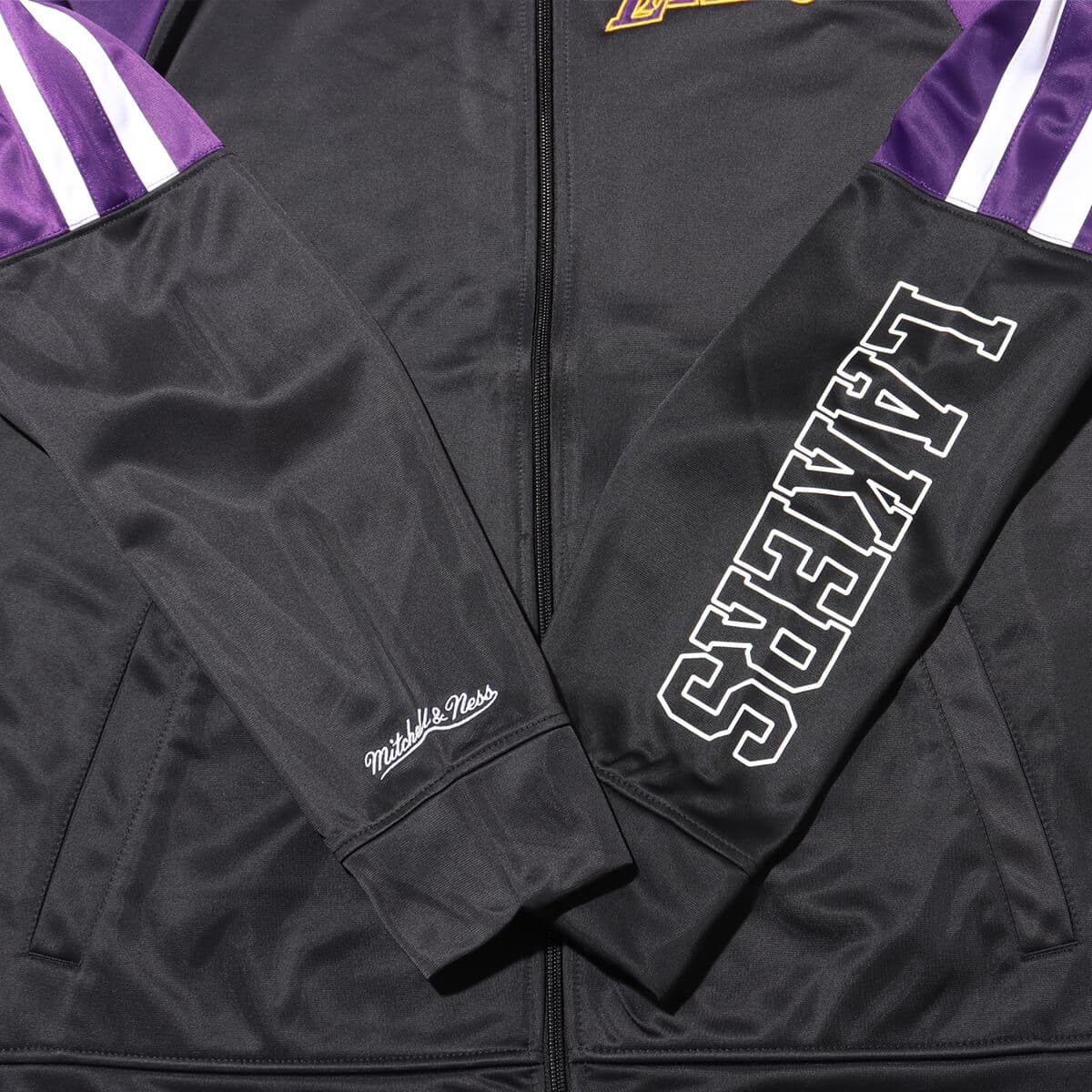 Mitchell & Ness COLOR BLOCKED TRACK JACKET LAL BLACK