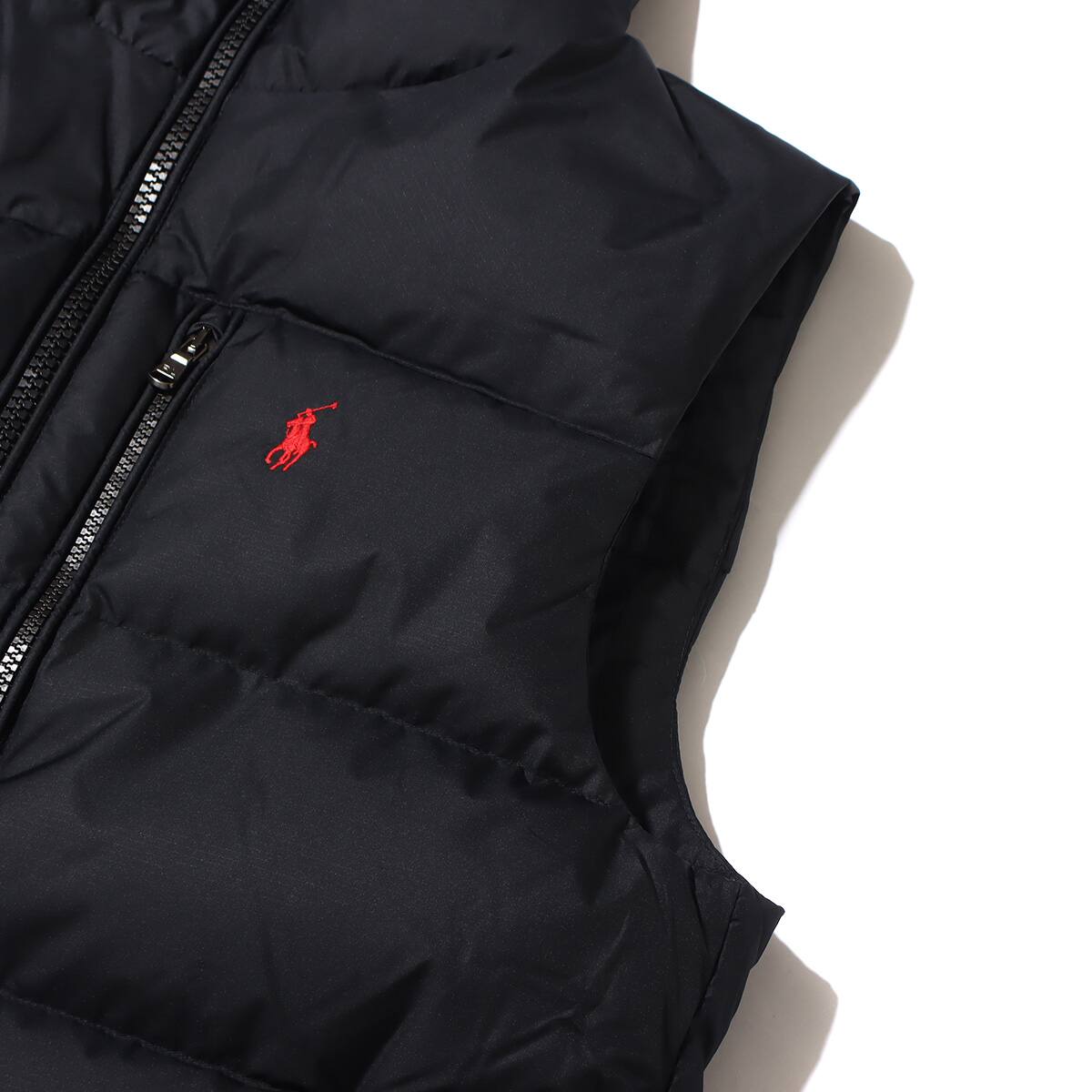 POLO RALPH LAUREN EL CAP VEST-DOWN FILL-VEST POLO BLACK 22FW-Iの画像