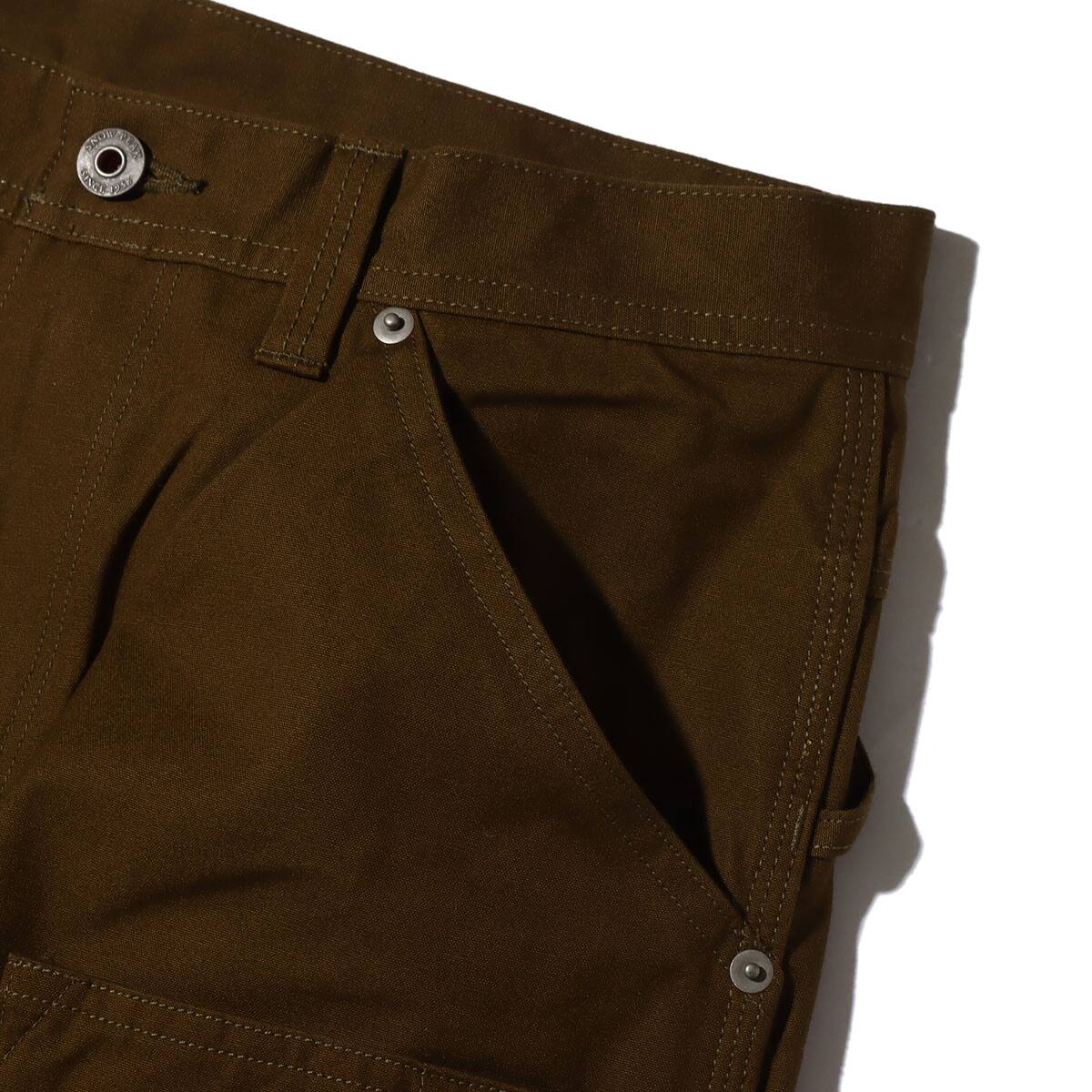 snow peak TAKIBI Canvas Pants Olive 22FA-Iの画像