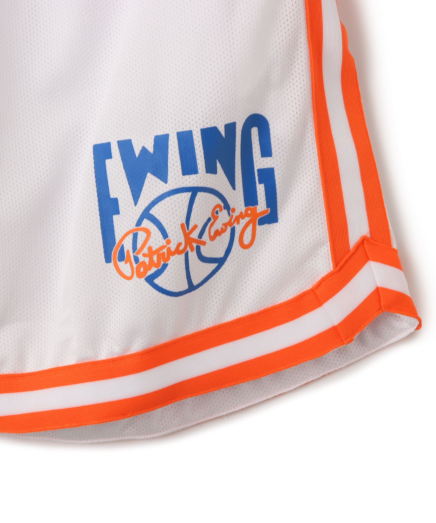 EWING Basketball Shorts WHITE/ORANGEの画像