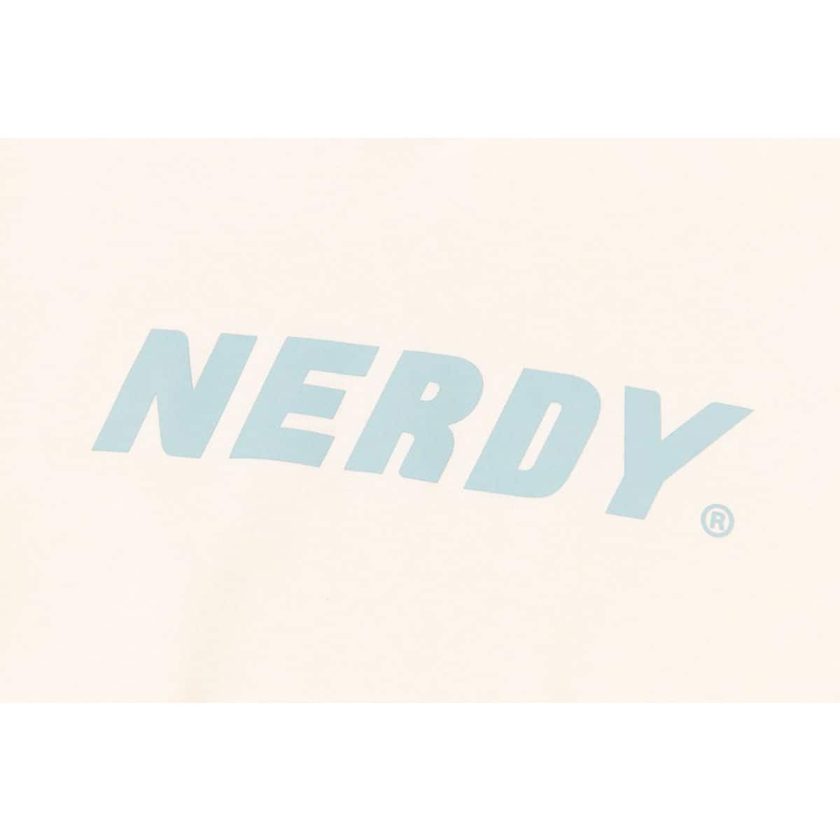 NERDY Big Logo Pullover Hoodie CREAM 21HO-Iの画像