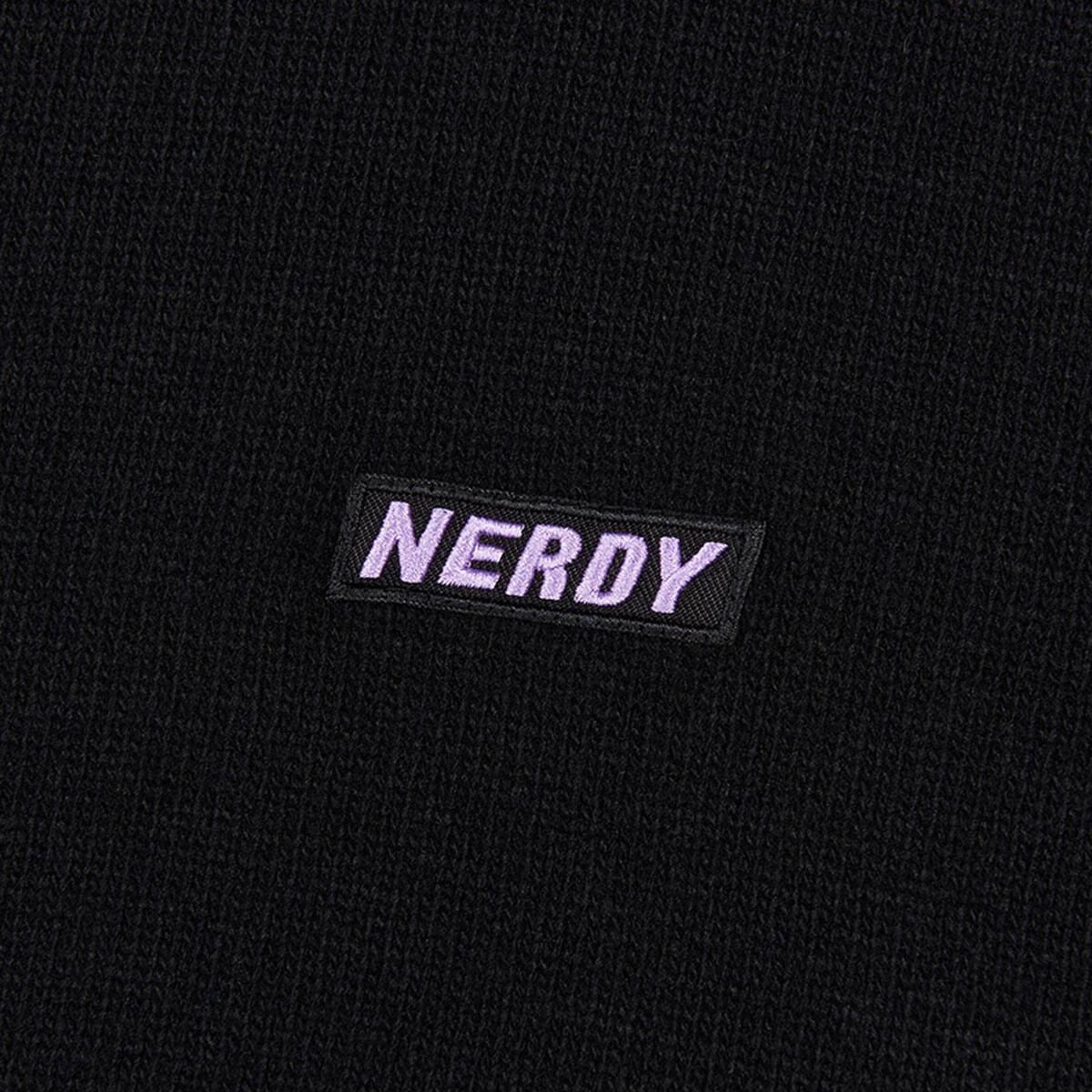 NERDY Logo Crewneck Sweater BLACK 21HO-Iの画像