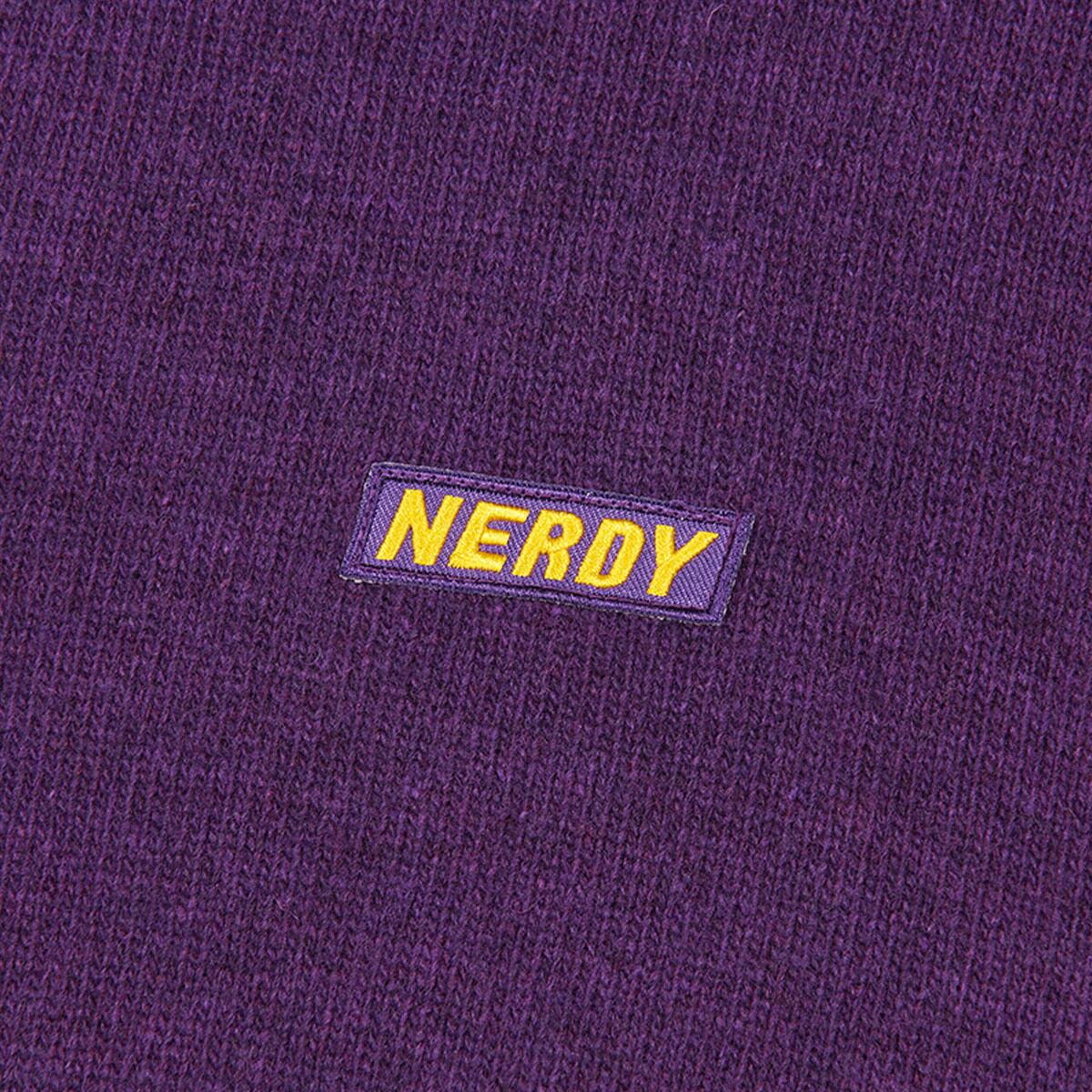 NERDY Logo Crewneck Sweater PURPLE 21HO-Iの画像