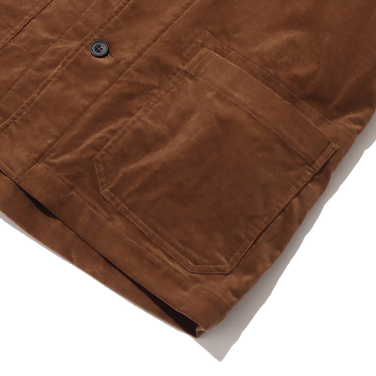 WHITE MOUNTAINEERING STRETCHED CORDUROY LAPEL JACKET BROWN 21FA-Iの画像