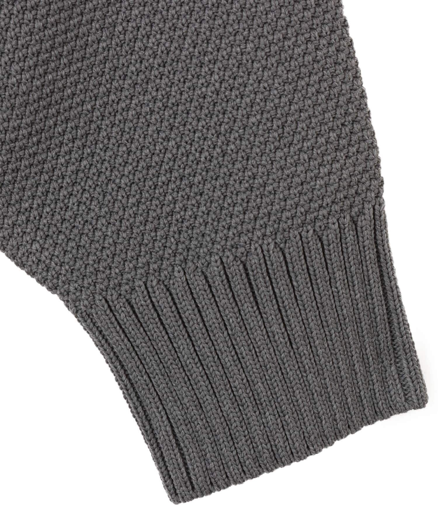 nanamica Crew Neck Sweater Heather Grayの画像