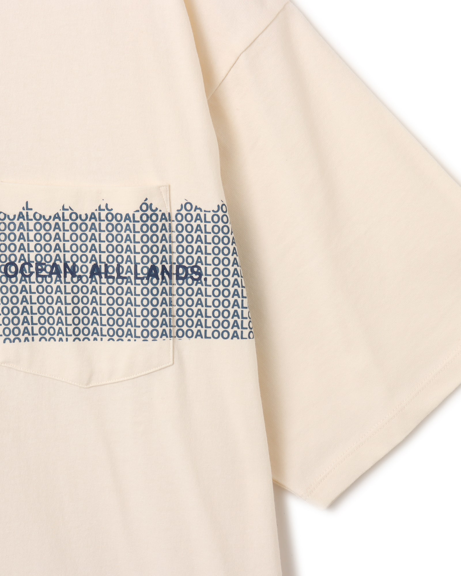 nanamica OOAL Graphic Pocket Tee Ivoryの画像