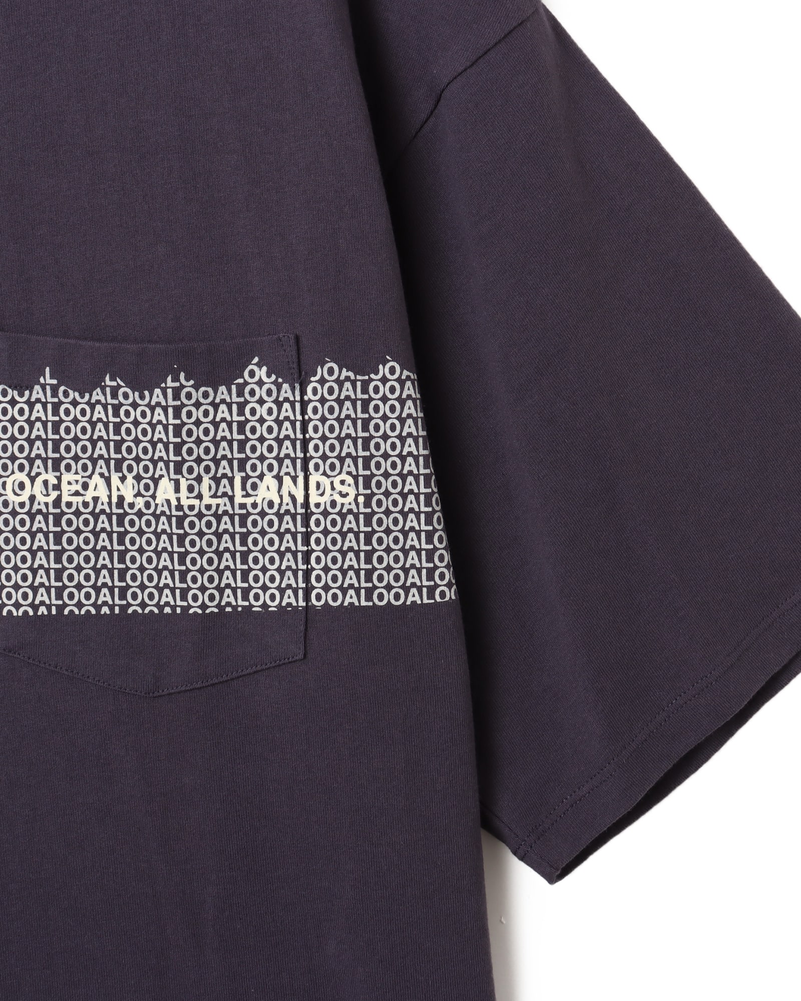 nanamica OOAL Graphic Pocket Tee Vintage Navyの画像