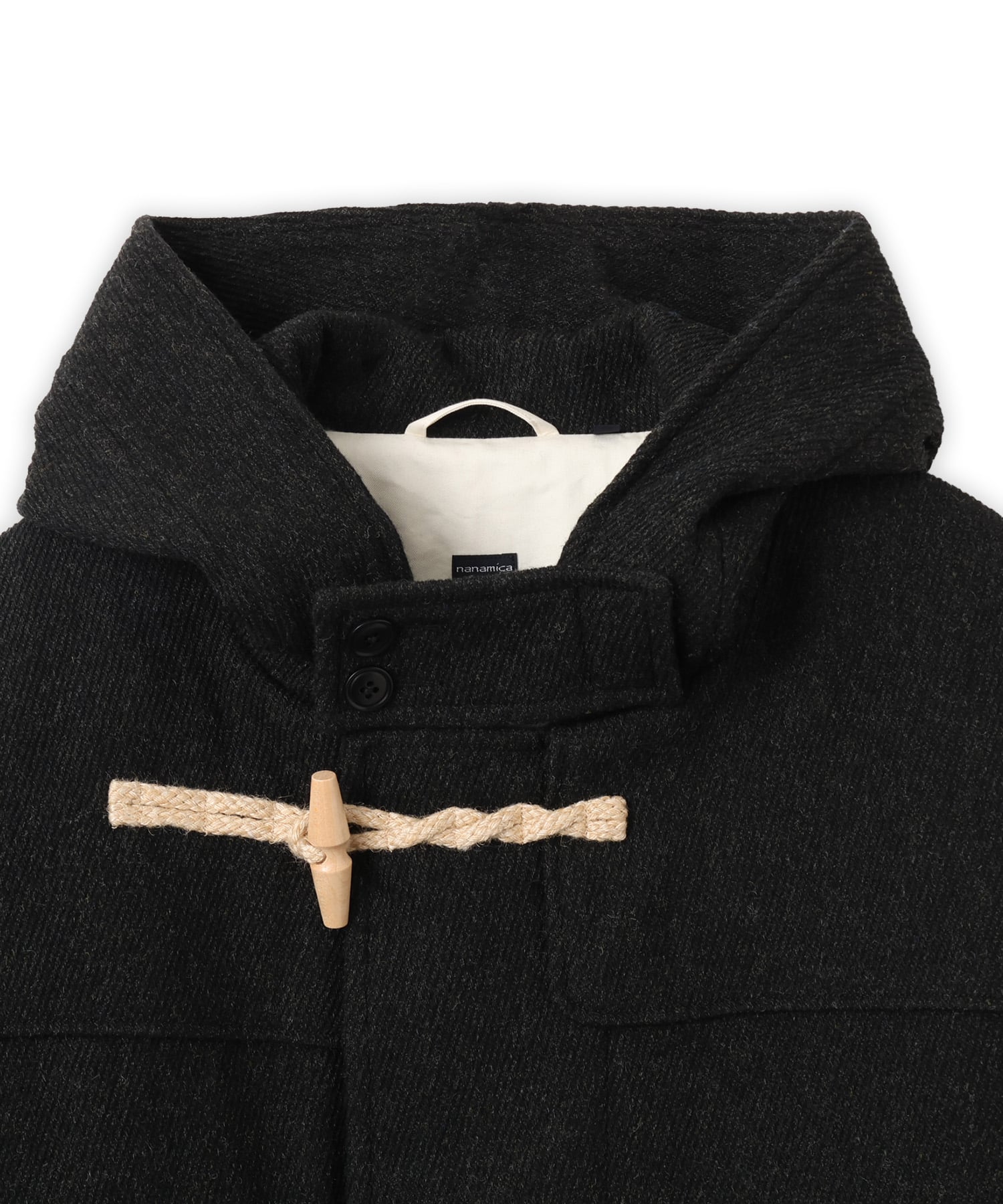 nanamica WINDSTOPPER DUFFLE COAT BLACKの画像