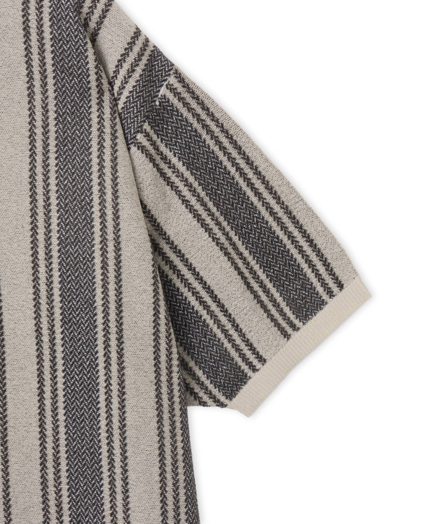 nanamica Knit Polo Sweater Charcoalの画像