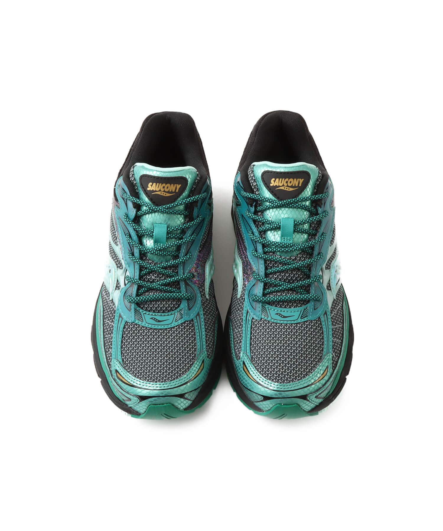 Saucony Progrid Omni 9 GREEN GLOWAの画像
