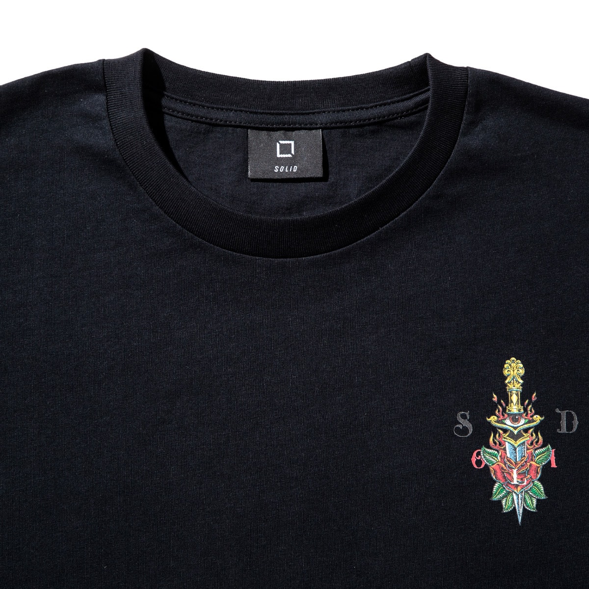 SOLID Atsuo Higuchi DESIGN T-SHIRT BLACK 21SU-Iの画像