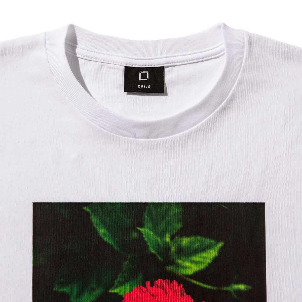 SOLID HIBISCUS GRAFIC T-SHIRTS WHITE 21SU-Iの画像