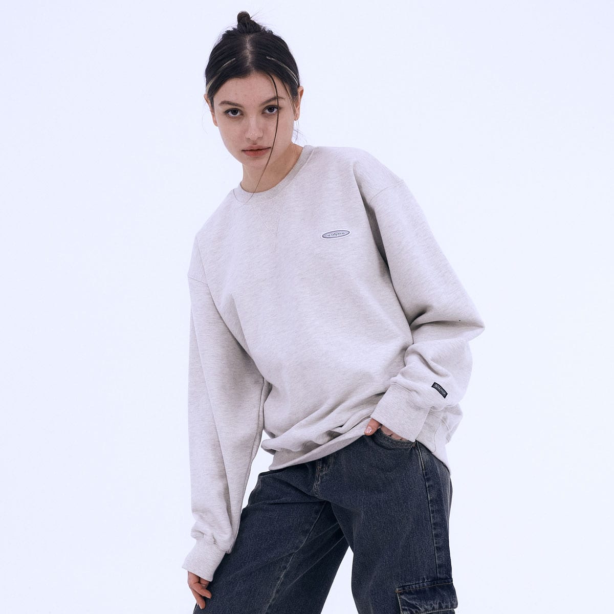 SCULPTOR Gradation Retro Sweatshirt IVORY 21SP-Iの画像