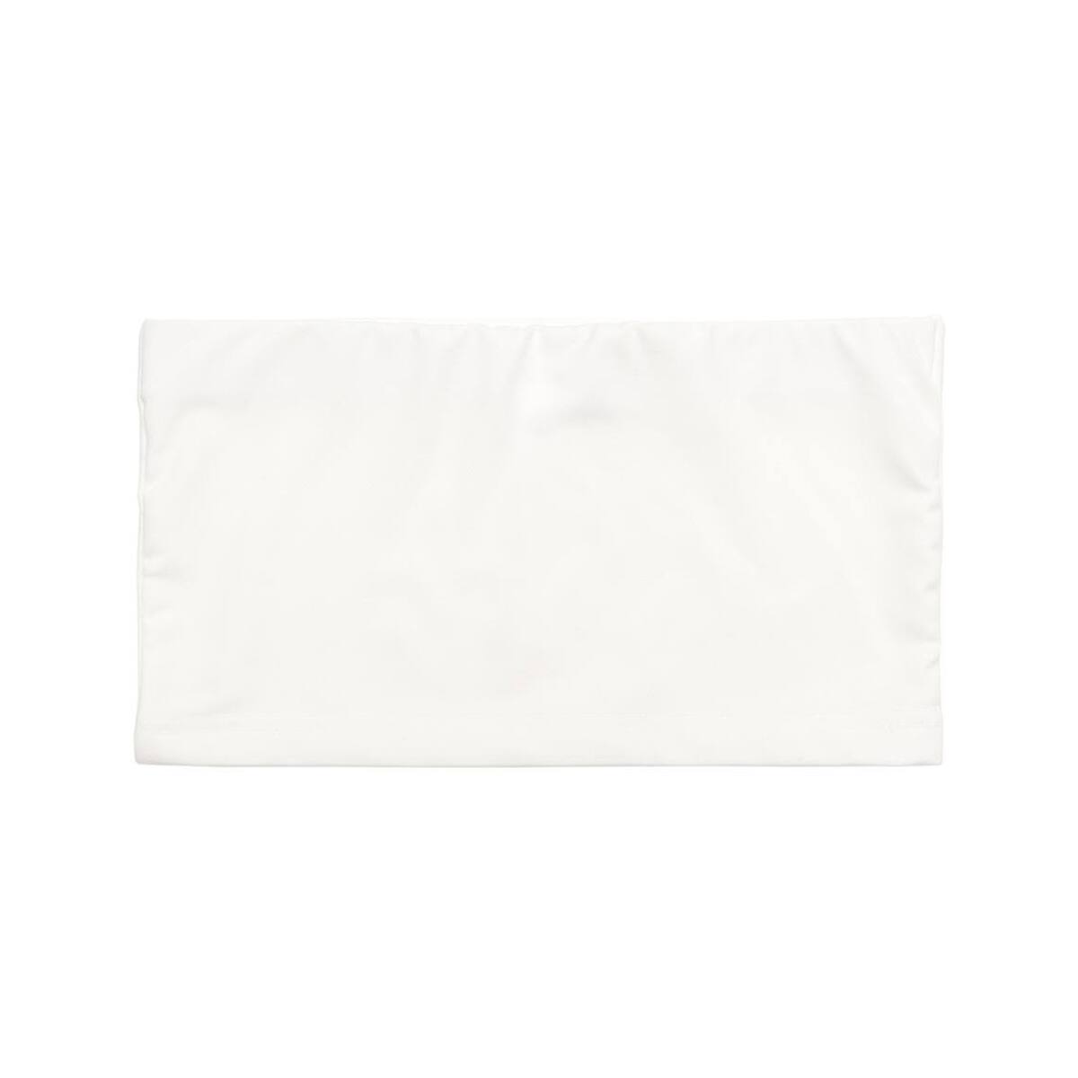 SCULPTOR Sports Logo Hotfix Tube Top WHITEの画像