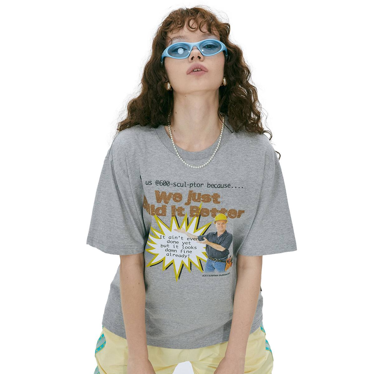 SCULPTOR Construction Site Tee GRAY 22SU-Iの画像