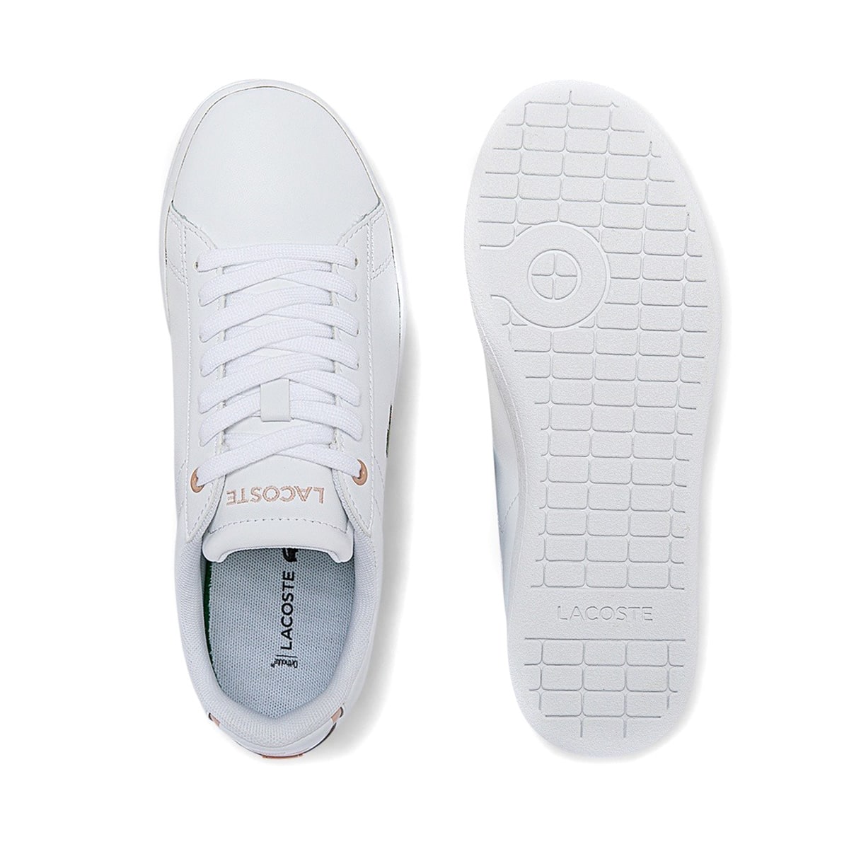 LACOSTE CARNABY EVO BL 21 1 SFA WHT/LT PNK 22SU-Iの画像