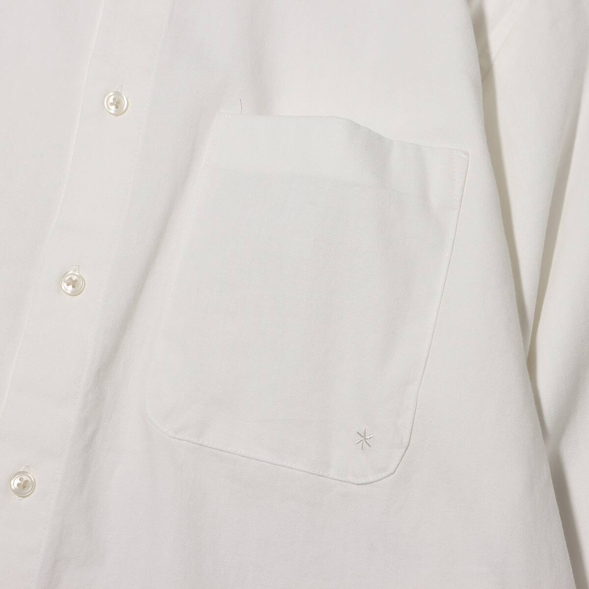 snow peak OG Cotton Poplin Shirt White 23FA-Iの画像