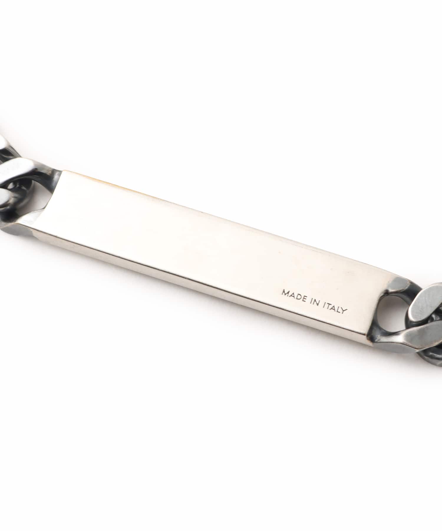 MM6 Minimal Logo ID Tag curb necklace Brunitoの画像