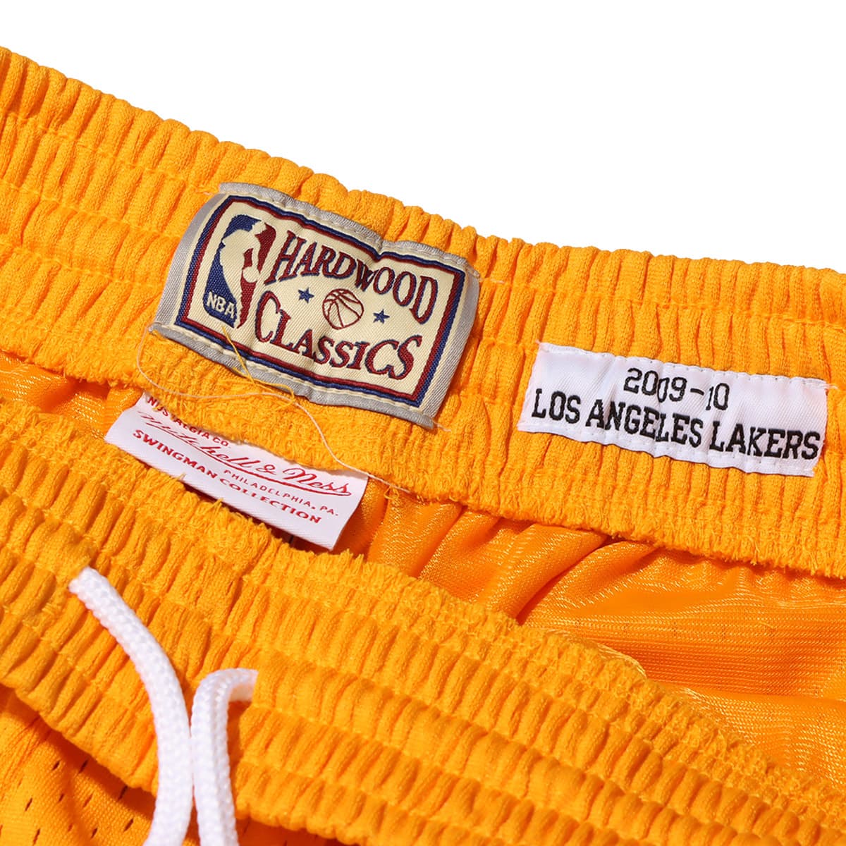 Mitchell & Ness Swingman Shorts Los Angeles Lakers 2009-10 YELLOW 21SS-Iの画像
