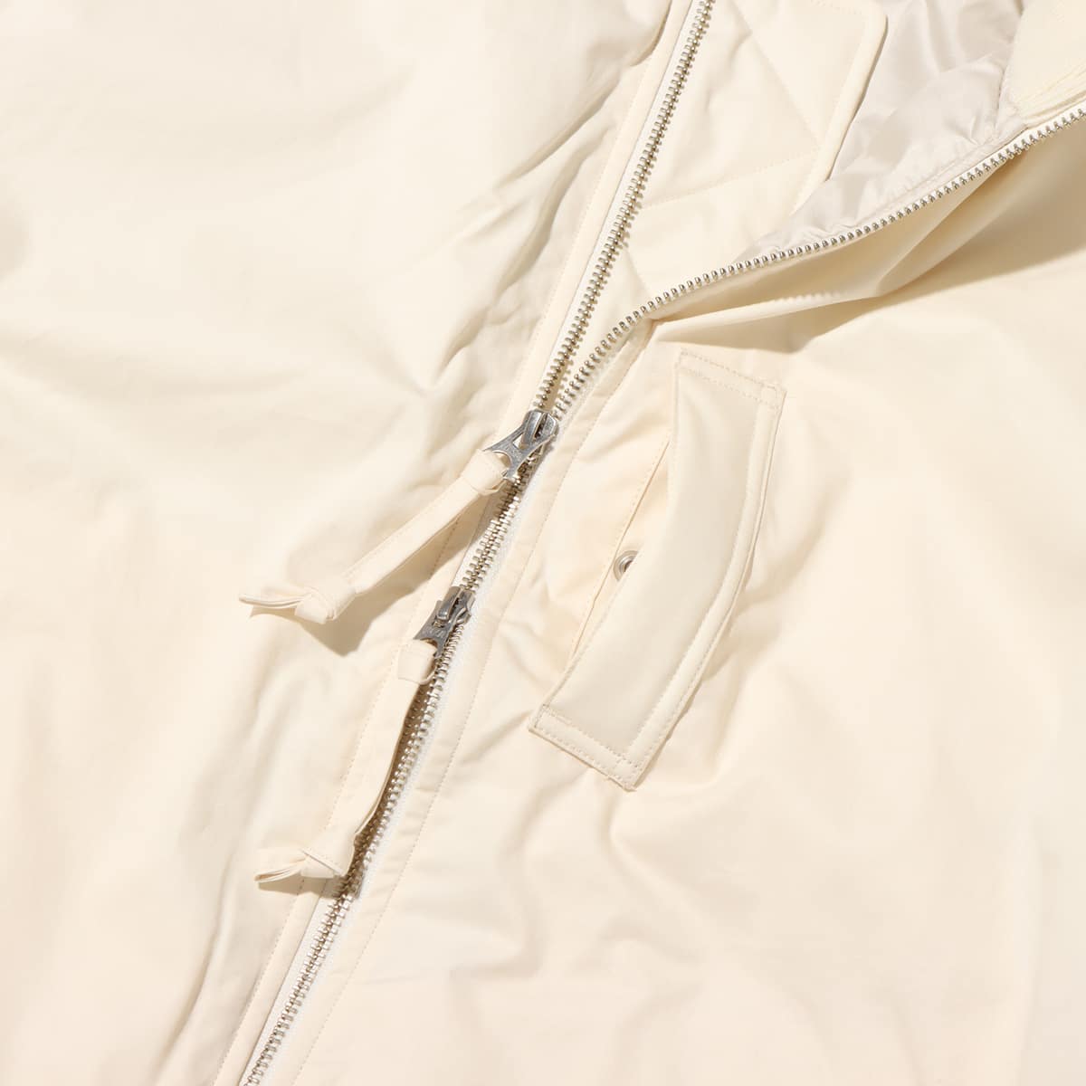 nanamica Insulation Varsity Jacket Natural 23FA-Iの画像
