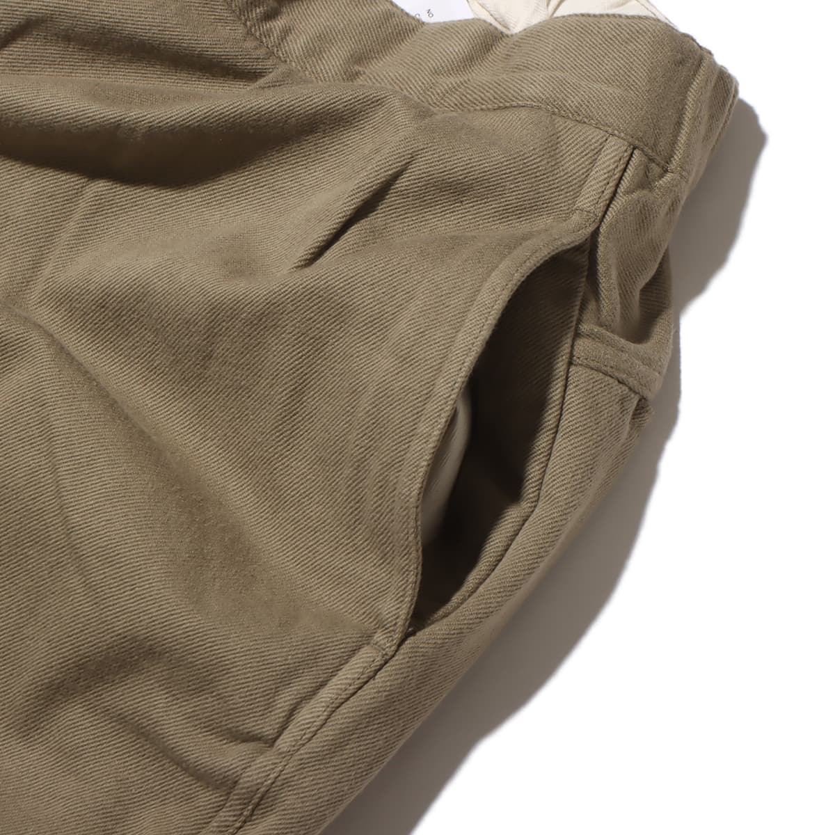 nanamica Cotton Wool Twill Track Pants Khaki Beige 23FA-I