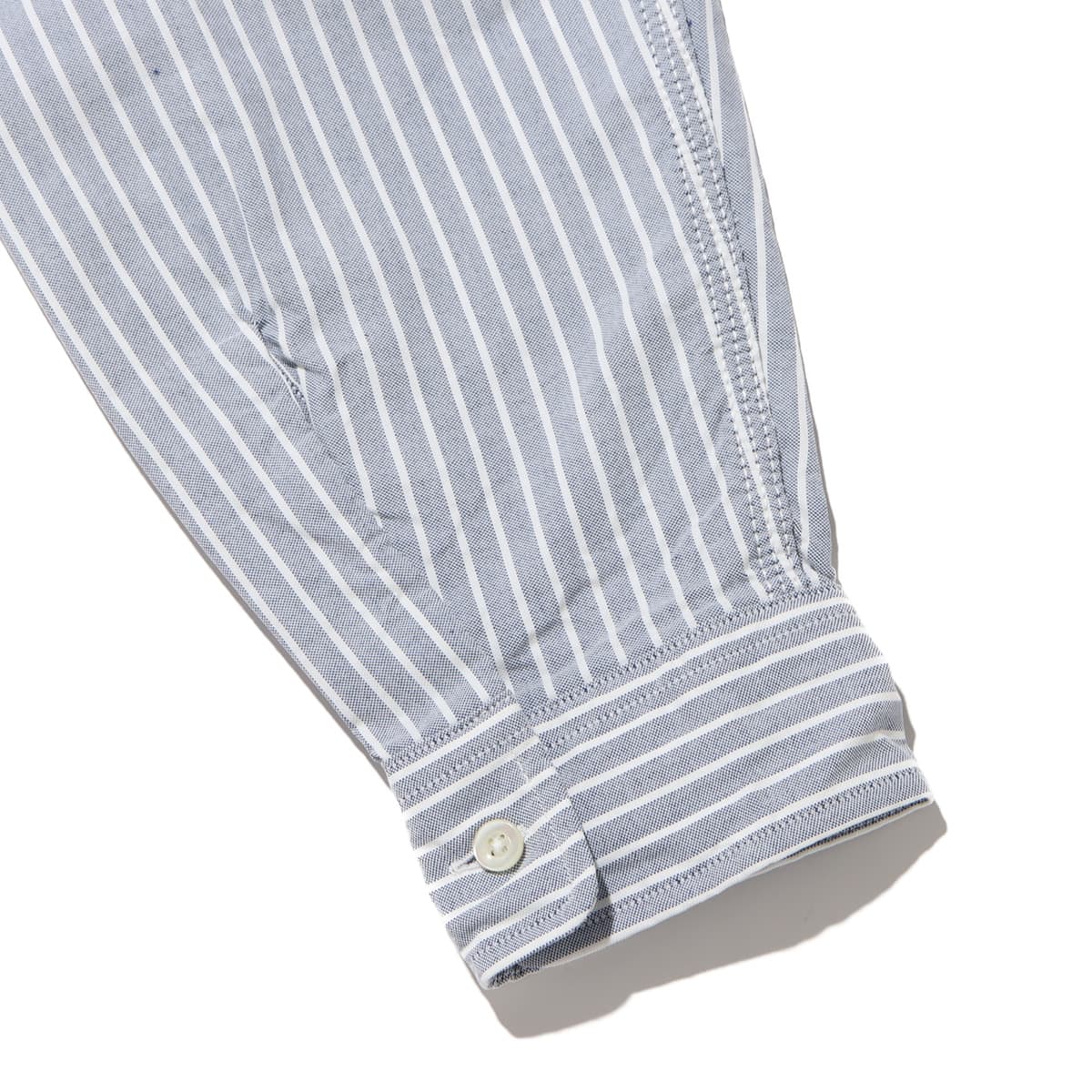 nanamica Button Down Stripe Wind Shirt Navy 24SP-I