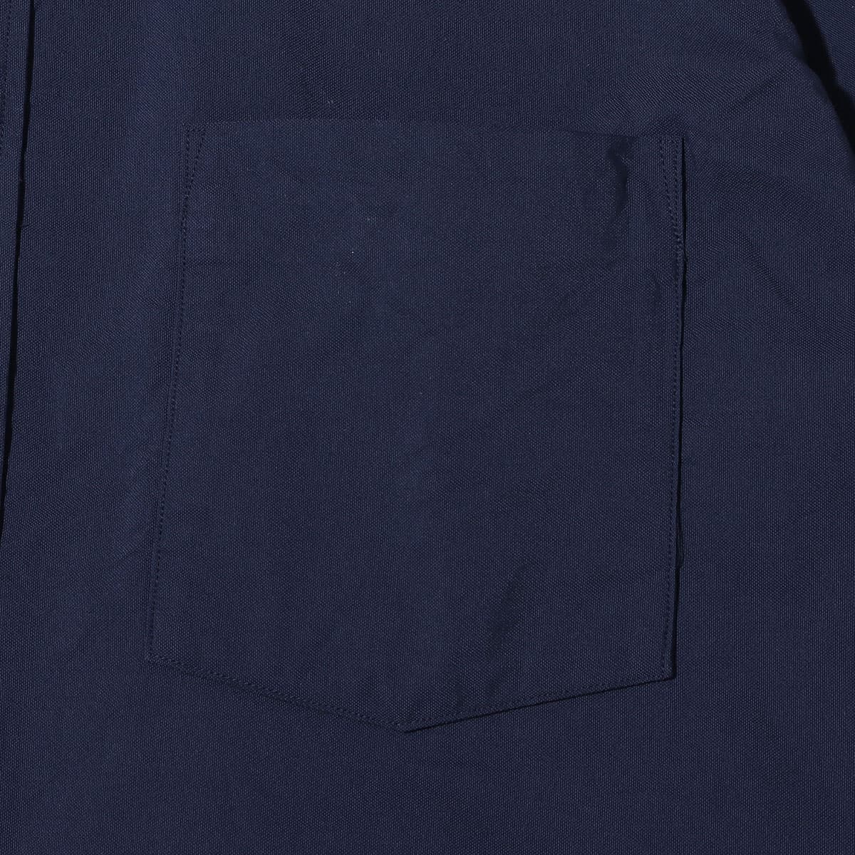 nanamica Button Down Wind H/S Shirt Navy 23SP-Iの画像