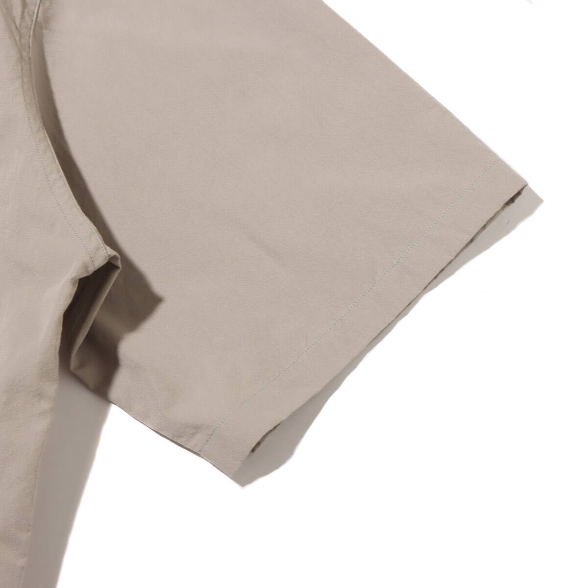 nanamica Regular Collar Wind H/S Shirt Light Taupe 23SP-Iの画像