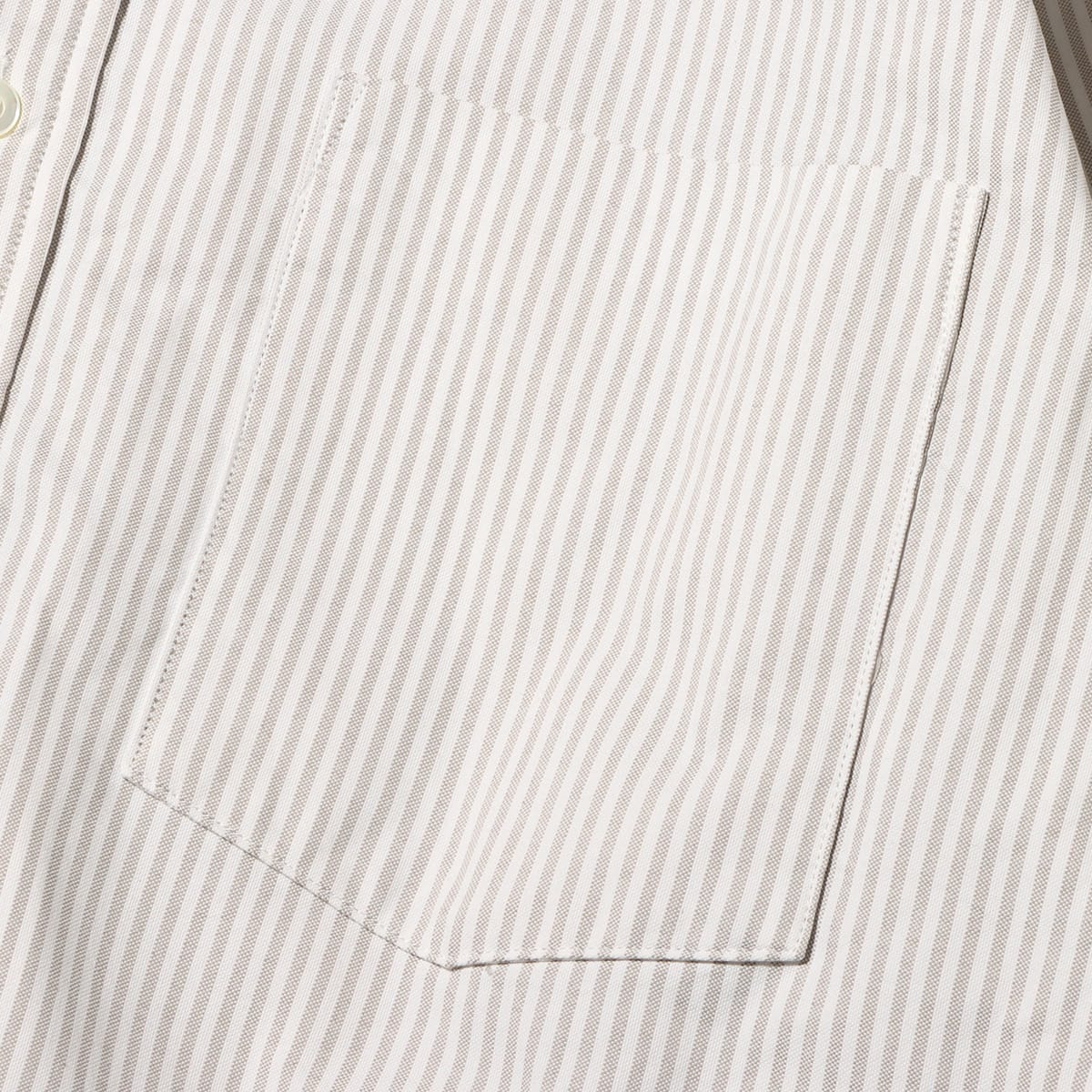 nanamica Button Down Stripe Wind Shirt Taupe 23SP-I