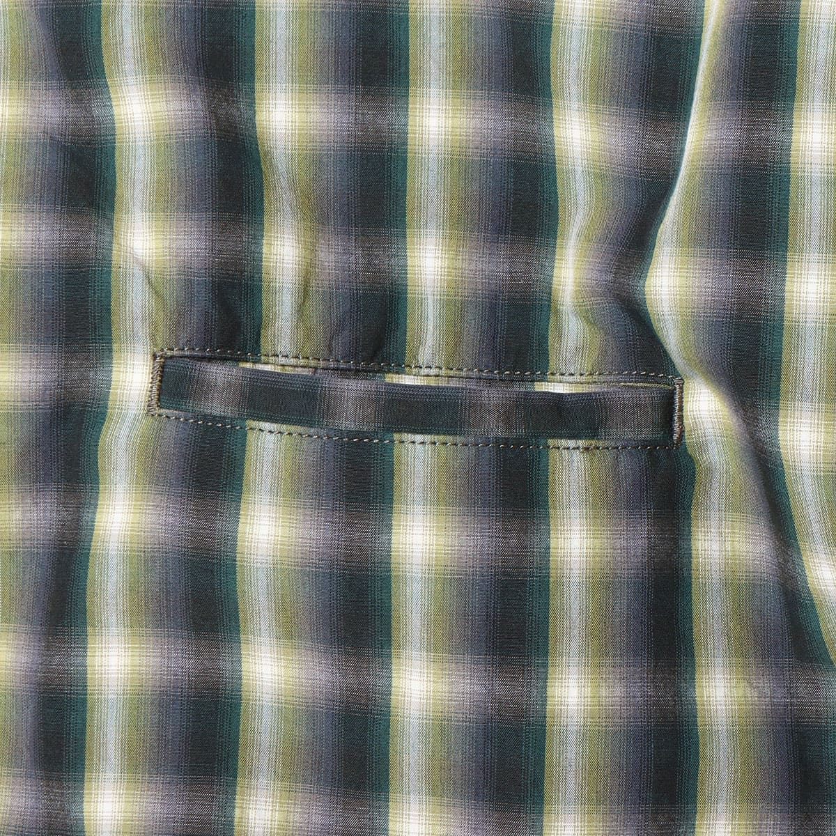 nanamica Open Collar Wind H/S Shirt Khaki 23SP-Iの画像