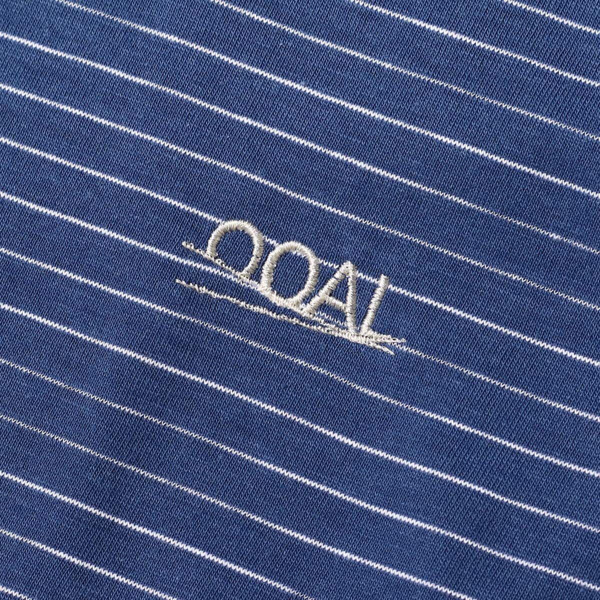 nanamica OOAL KODENSHI Stripe H/S Tee Blue 23SP-Iの画像