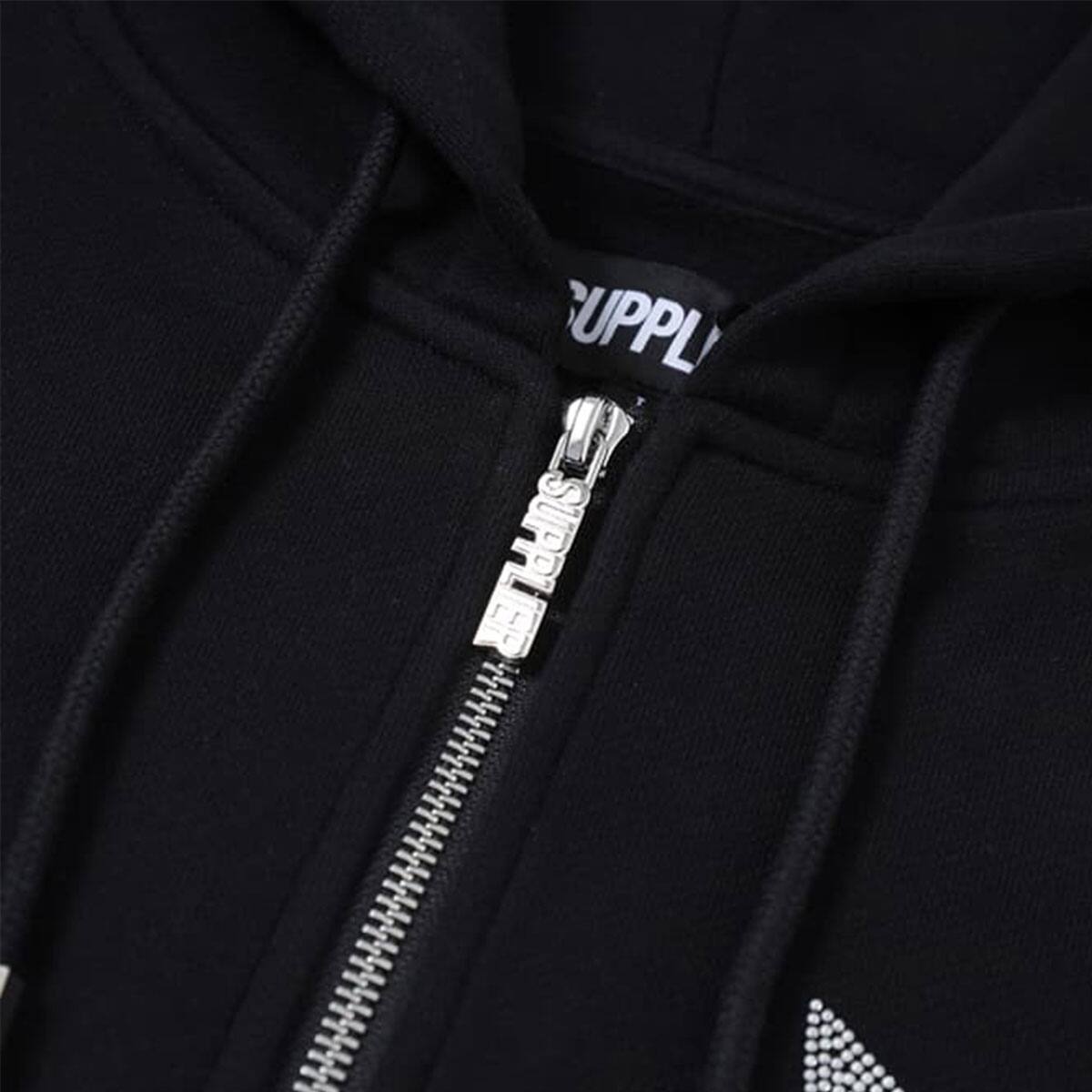 Black playboy zip up hoodie Clearance