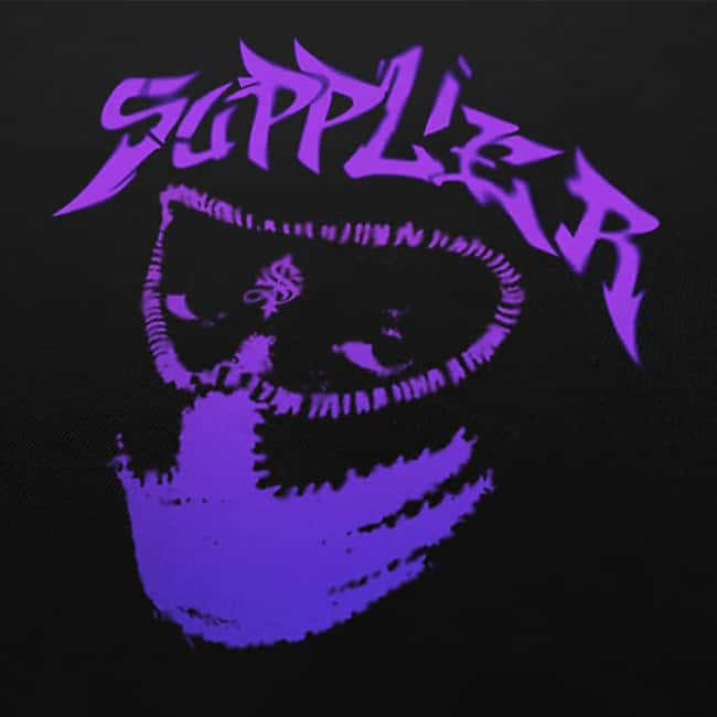 SUPPLIER PURPLE MASK TEE BLACK 22SU-I