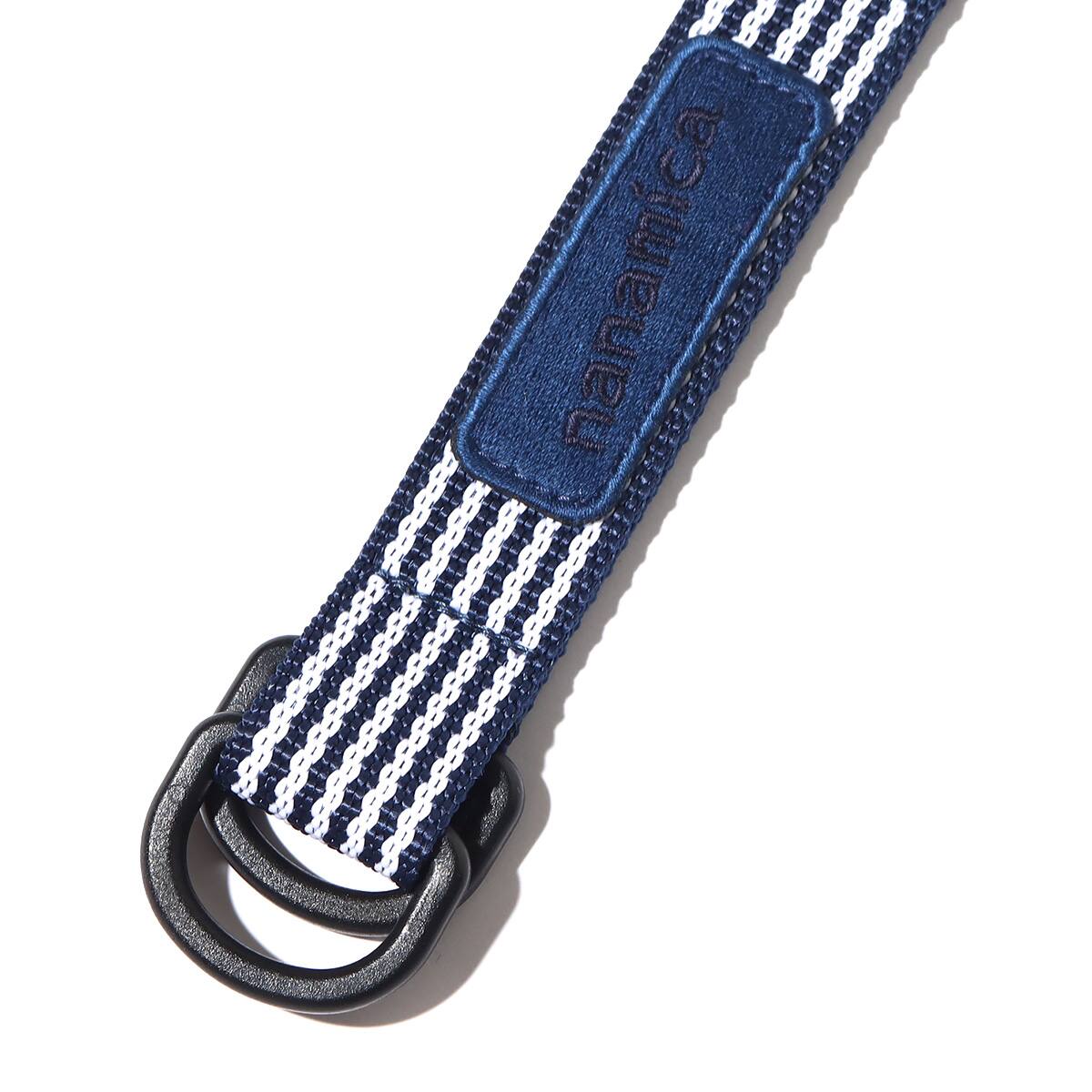 nanamica Stripe Tech Belt Navy 23FW-I