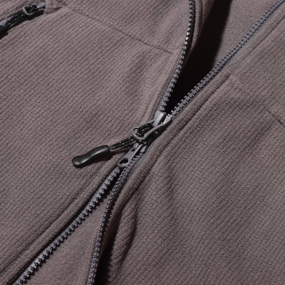 snow peak Grid Fleece Jacket Grey 22FA-Iの画像