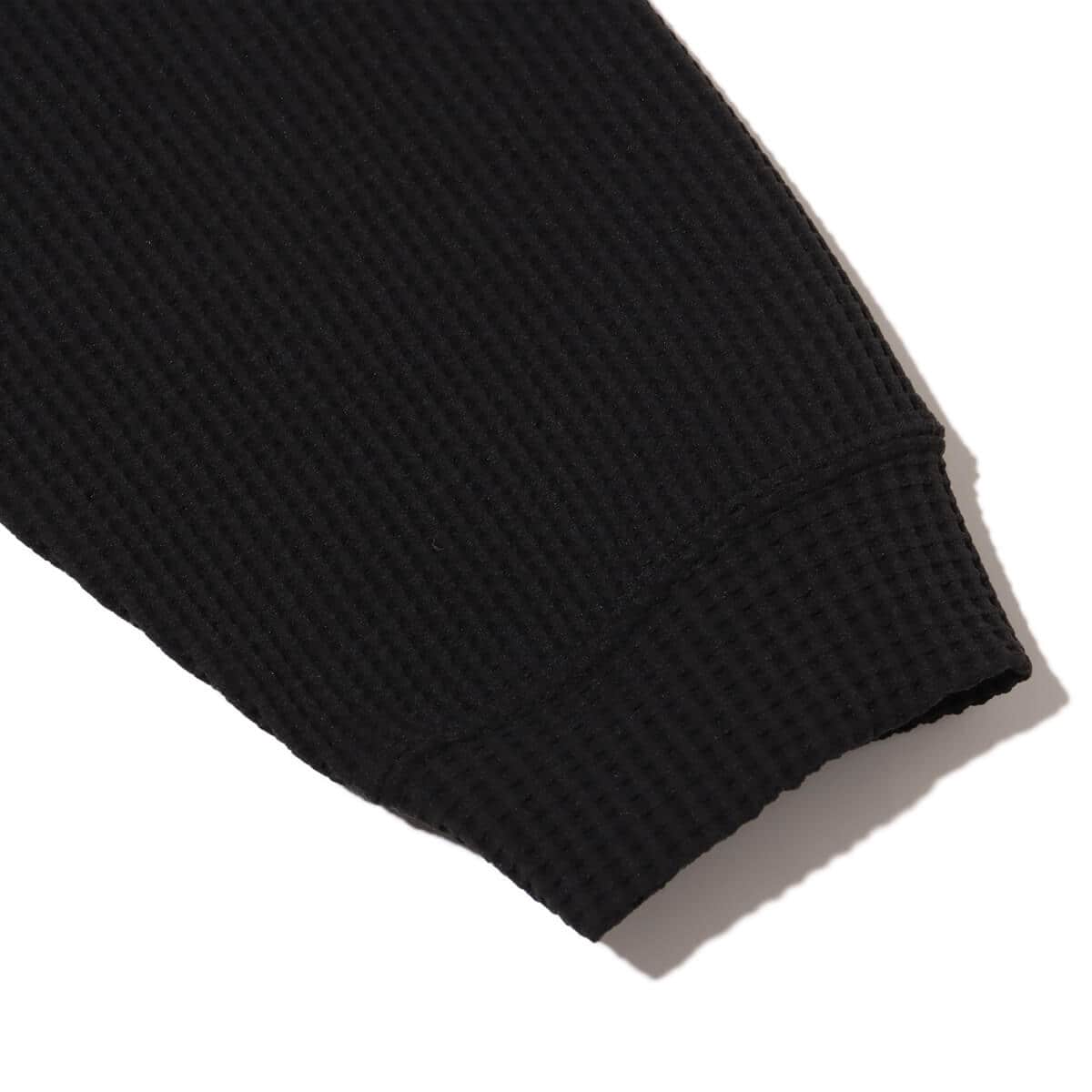 snow peak Dry Waffle Long Sleeve T-Shirt Black 24SP-Iの画像
