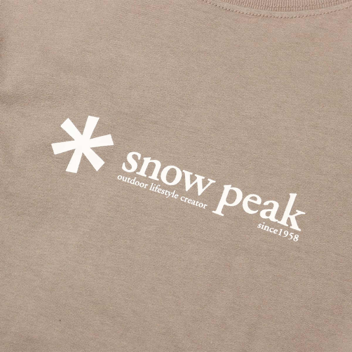 snow peak Soft Cotton Logo Long Sleeve T-Shirt Pro. 24SP-Iの画像