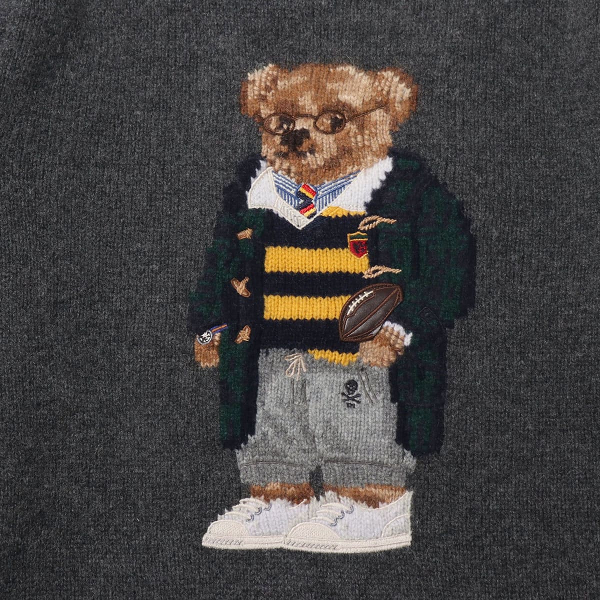 POLO RALPH LAUREN POLO U BEAR-LONG SLEEVE-SWEATER GREY 18HO-Iの画像