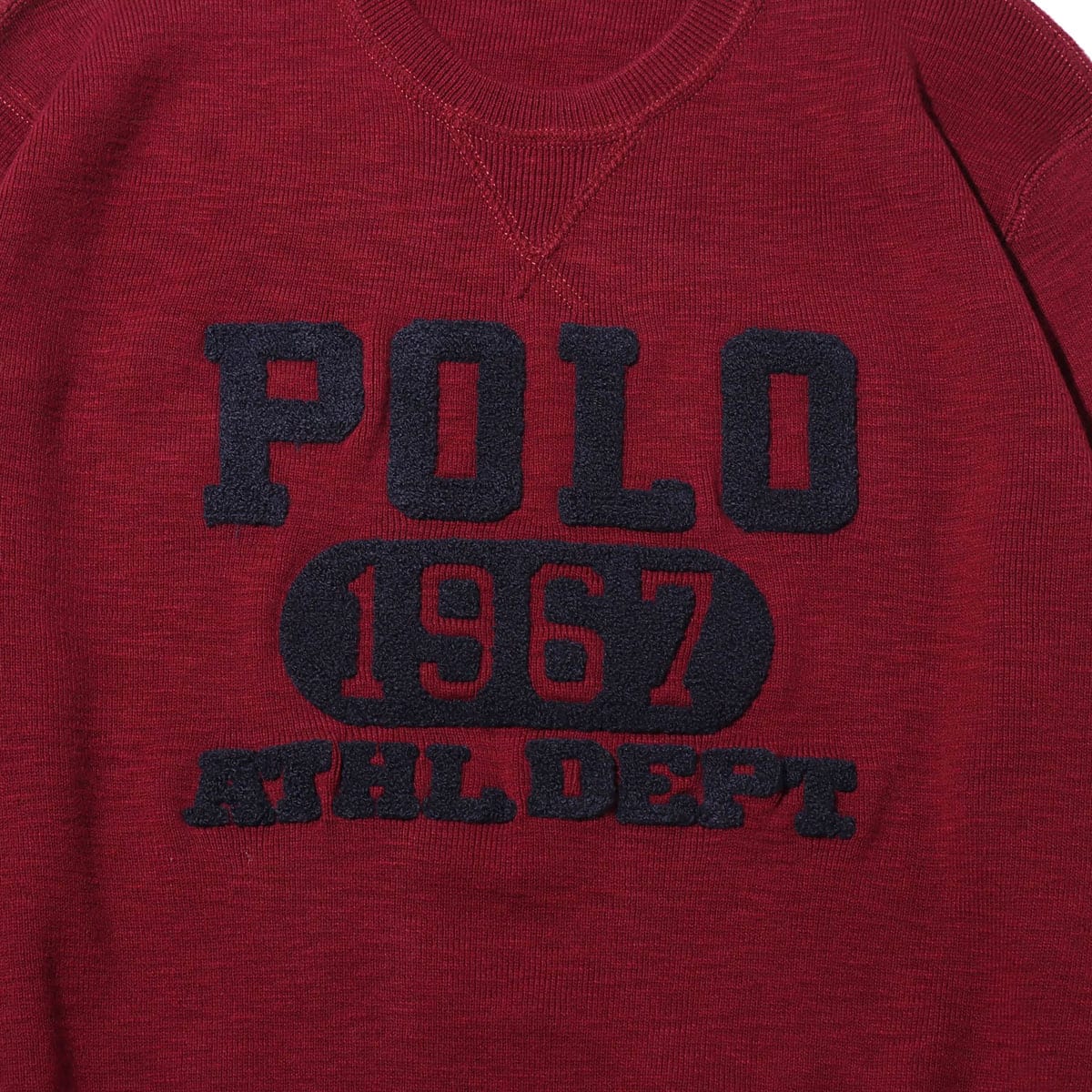 POLO RALPH LAUREN LS CN-LONG SLEEVE-SWEATER BURGUNDY 18HO-Iの画像