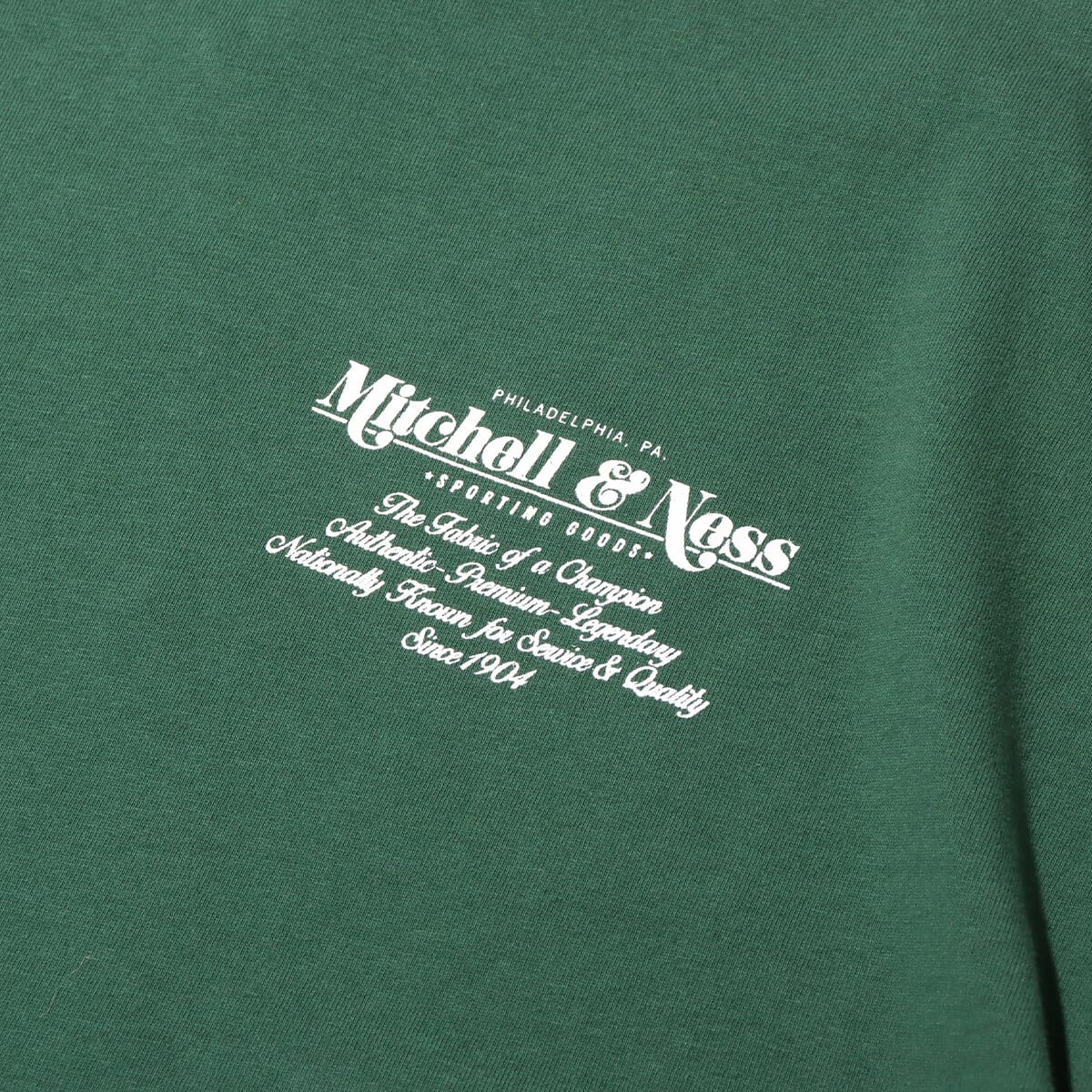 Mitchell & Ness BRANDED M&N HERITAGE PREMIUM TEE GREEN 24SS-Iの画像