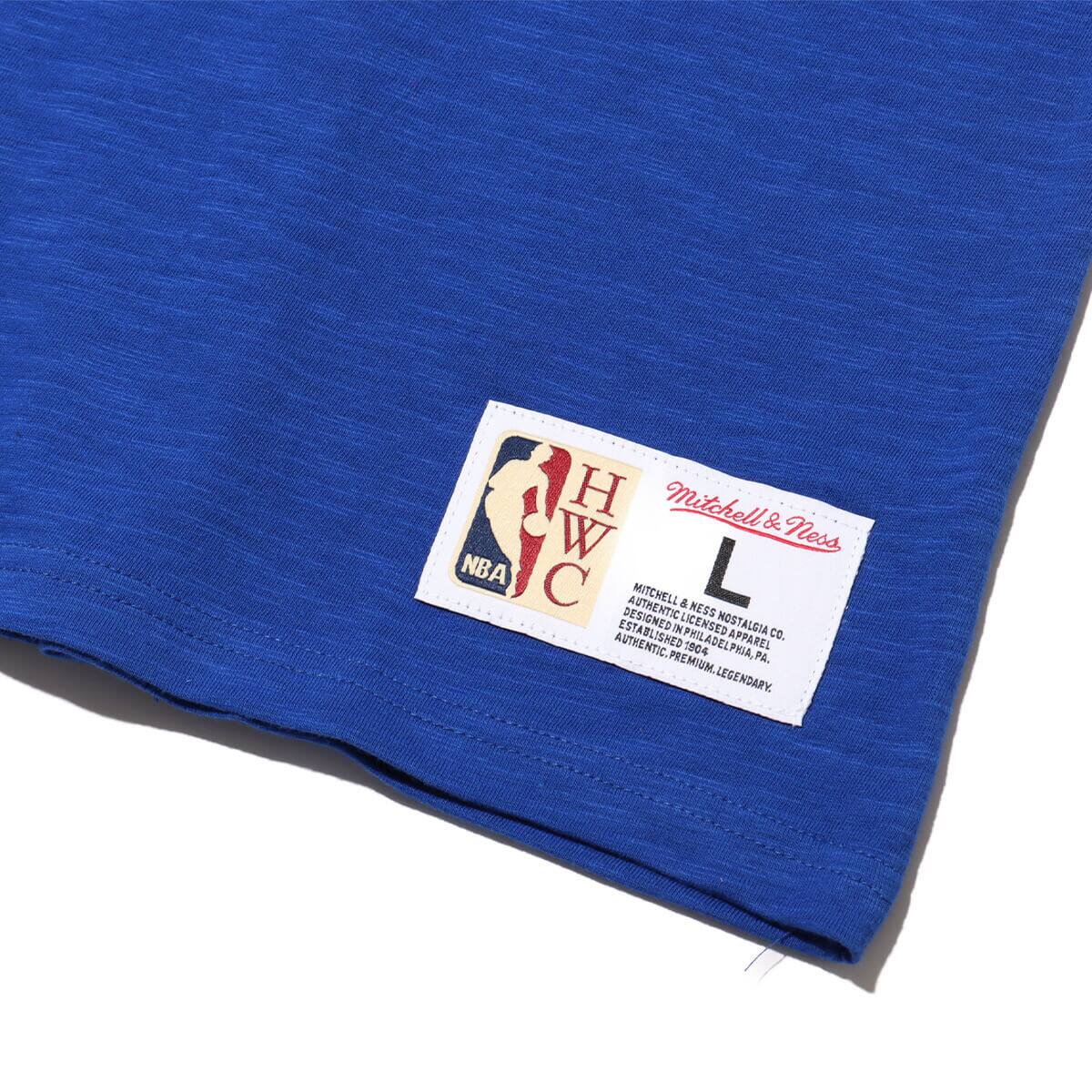 Mitchell & Ness NBA LEGENDARY SLUB SS TEE VINTAGE LOGO KNICKS BLUE の画像