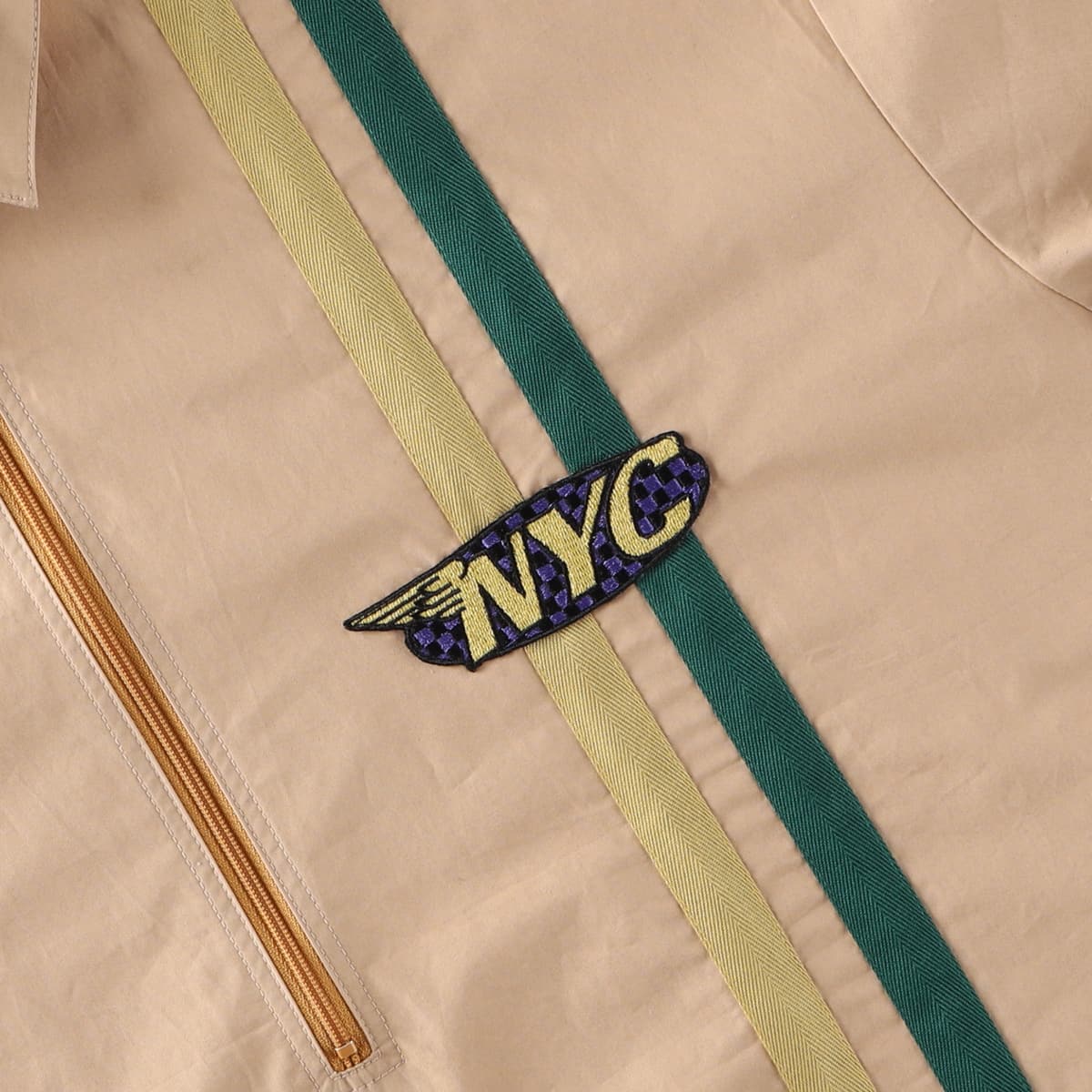 THUMPERS TEAM HALF ZIP SHIRT CREAM 21SU-Iの画像