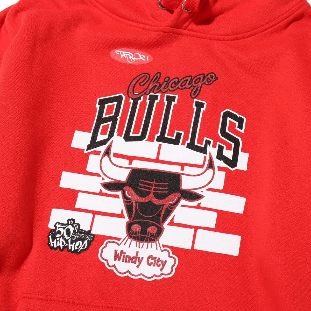 Mitchell & Ness TATS CRU BRICK HOODIE CBU RED 23FW-Iの画像