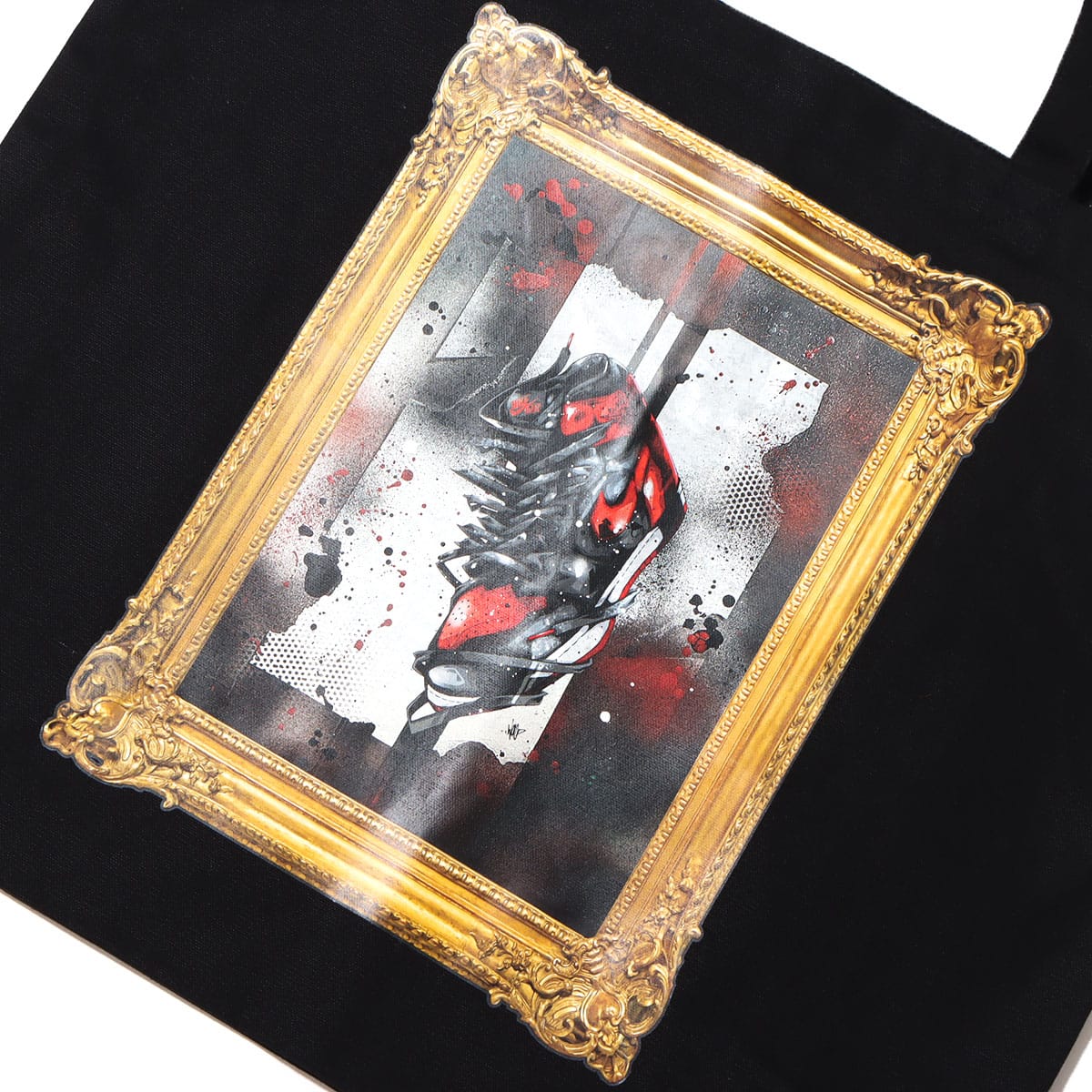 THE NETWORK BUSINESS x WOOD BRED TOTE BAG BLACKの画像