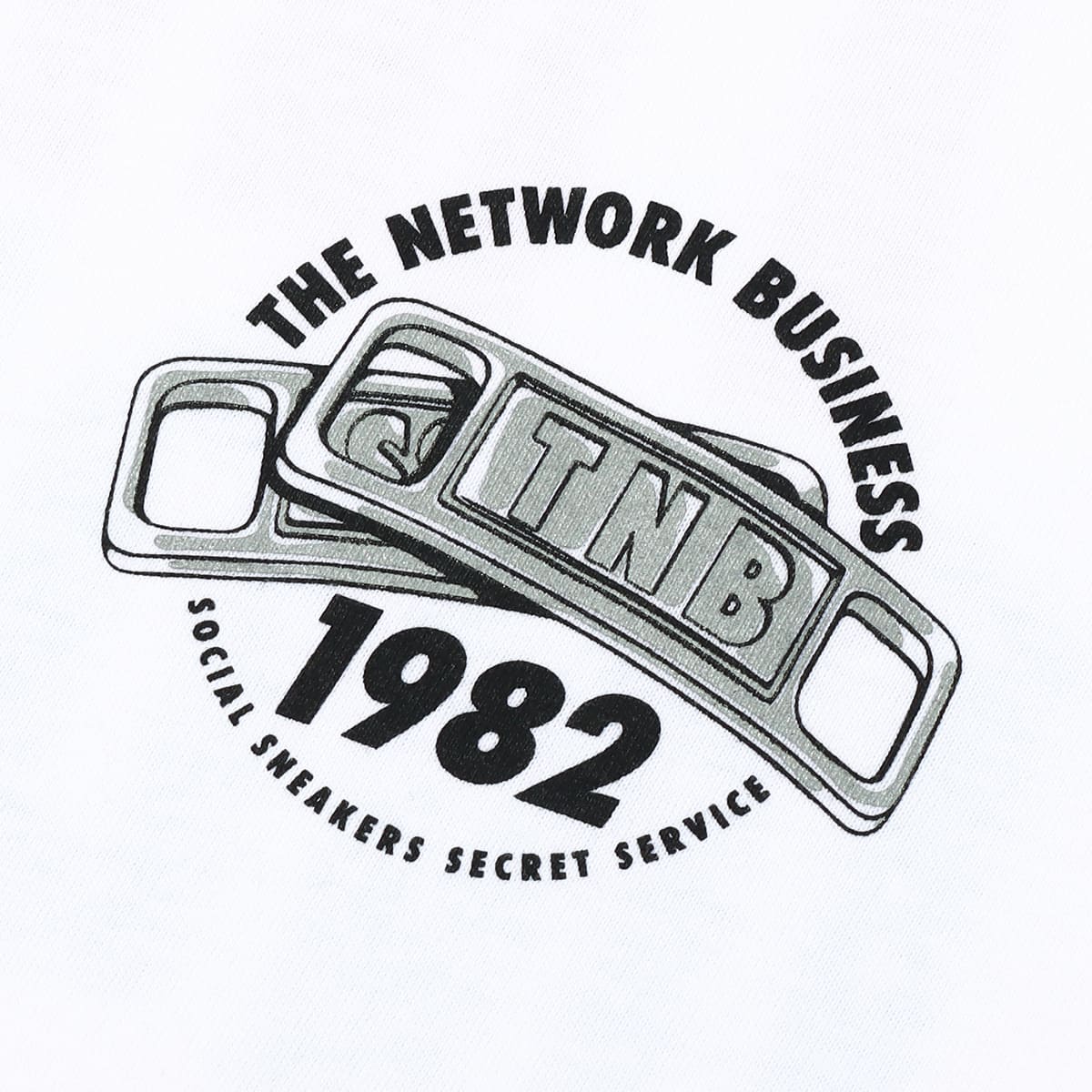 THE NETWORK BUSINESS PALM TREE TEE WHITEの画像