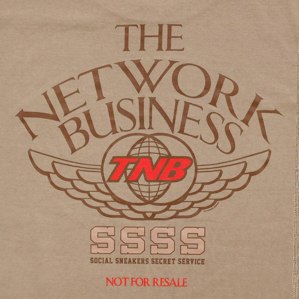 THE NETWORK BUSINESS WING Tee ベージュ 21SP-I