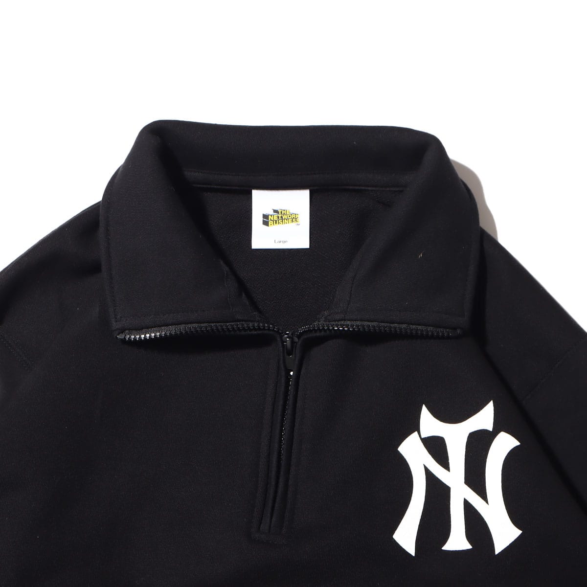 THE NETWORK BUSINESS TN LOGO HALF ZIP SWEAT BLACK 22HO-S