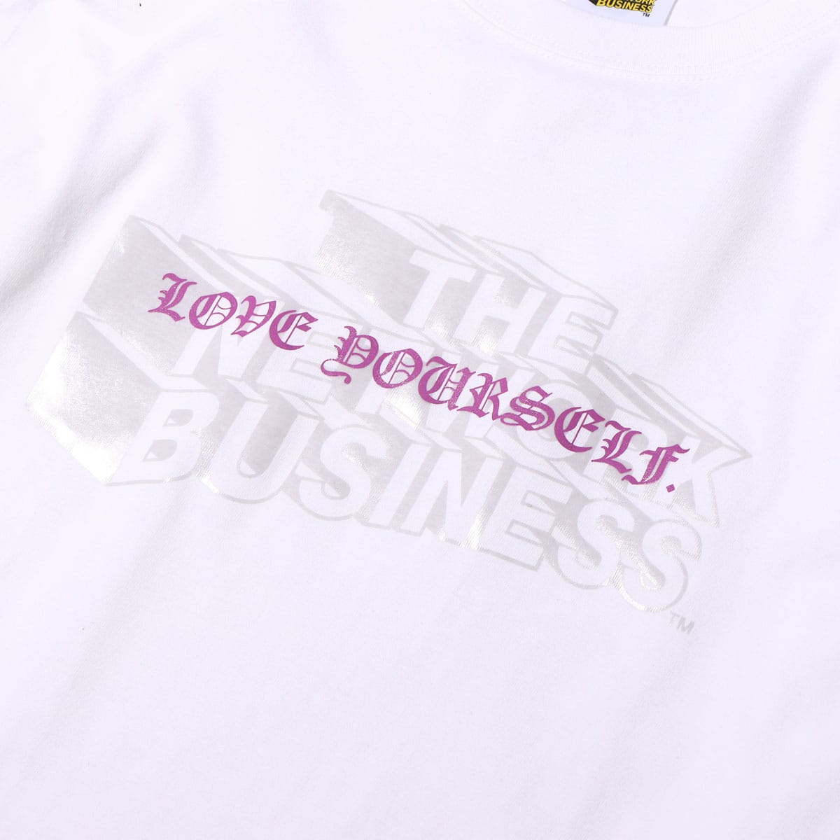 THE NETWORK BUSINESS × ぱくちーひとみ CLEAR LOGO L/S TEE WHITE 23SP-S